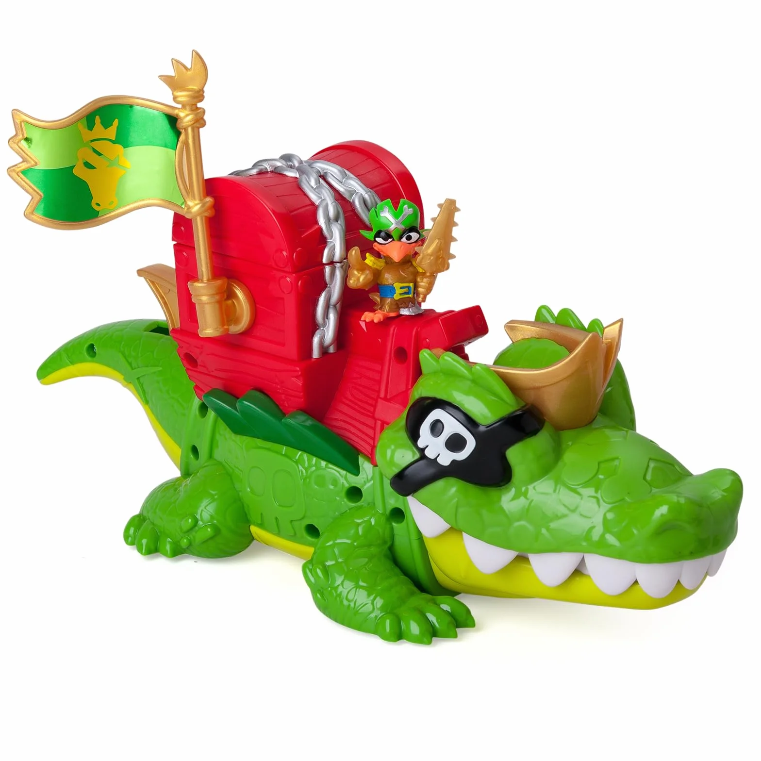 PIRATIX King Croc articulado con cofre tesoro