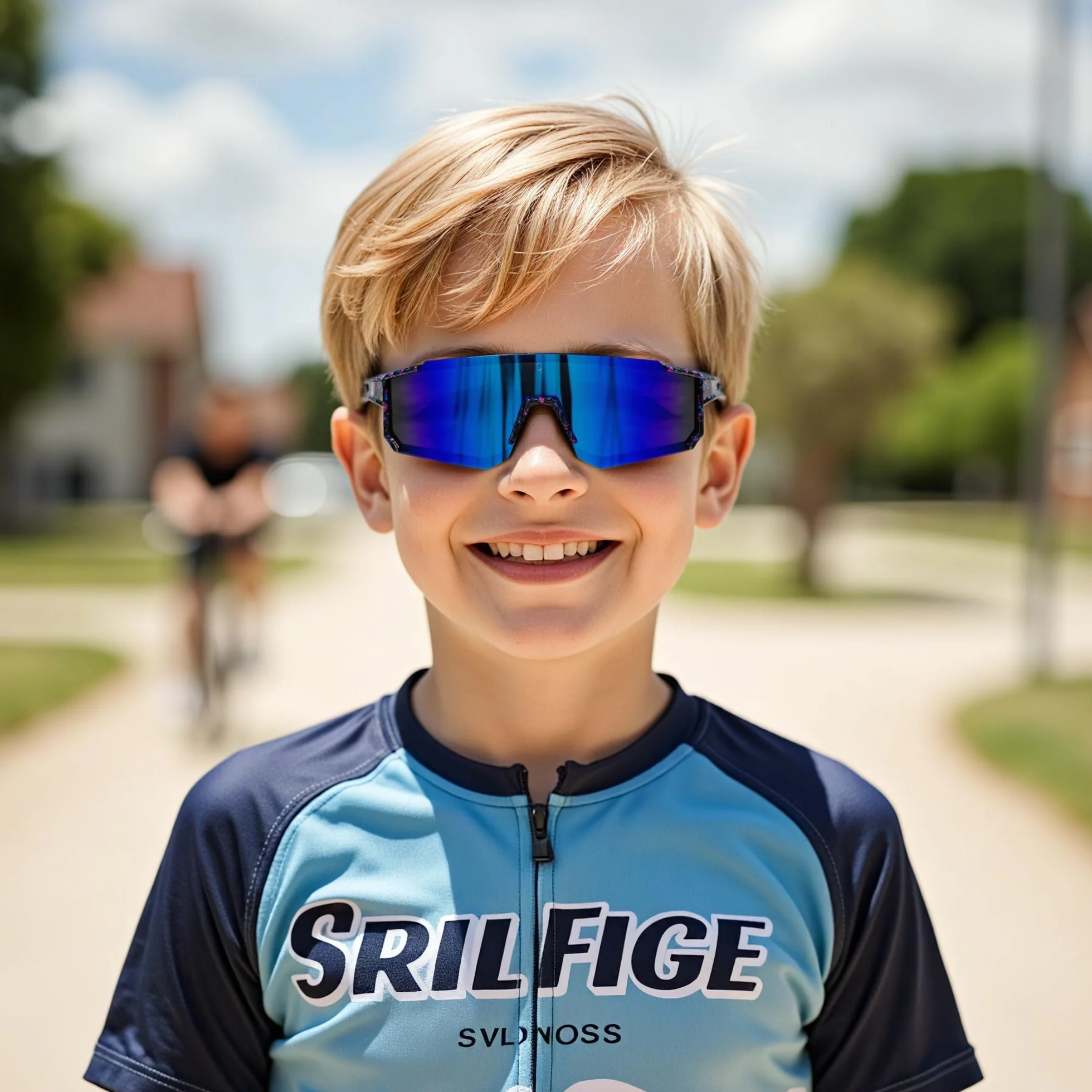 Gafas Ciclismo Niño Gafas de Sol Infantiles Protección UV 400 para Deportes al Aire Libre