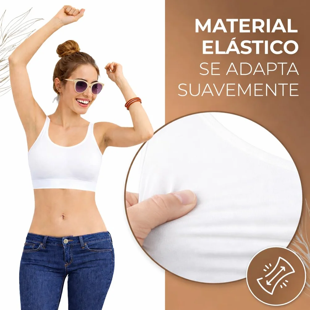 Mujer Set de 3 Sujetadores Bralette Sin Aros Invisible Antisudor Sin Costuras Algodón Negro Blanco Beige