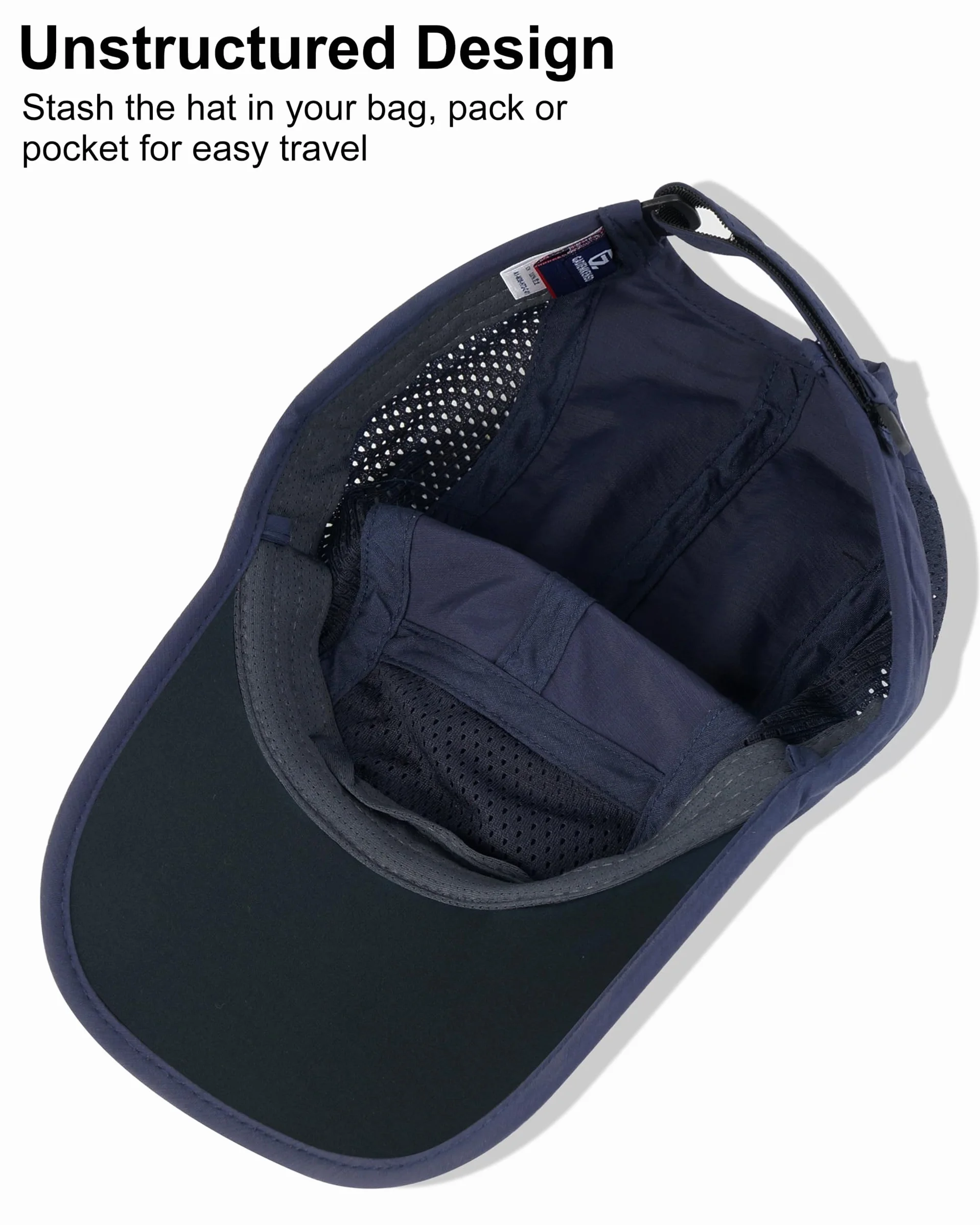 Folding Outdoor Hat UPF 50+ Sun Protection Mesh Sport Hat