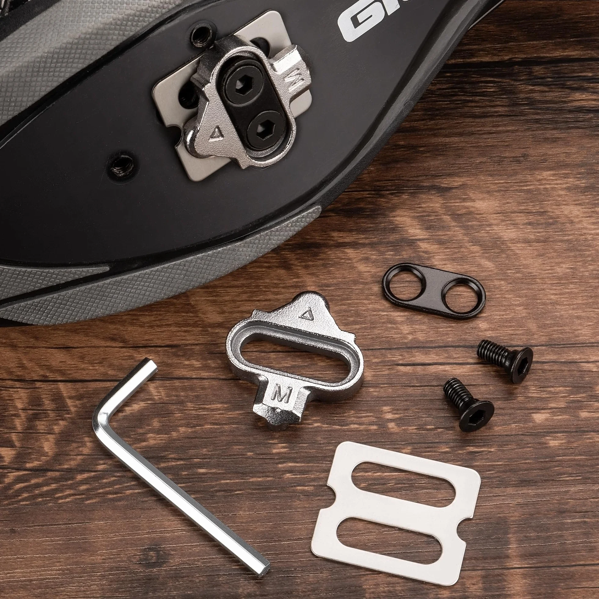 GEWAGE Calas SPD compatibles Pedales Shimano 2 Orificios Acero CrMo Antideslizantes