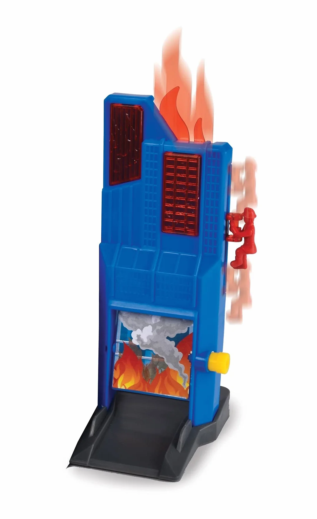 Dickie Toys Aparcamiento de Bomberos y policía con 2 Coches de Juguete con Elevador, luz Azul, Sirena, función de Fuego, para niños a Partir de 3 años