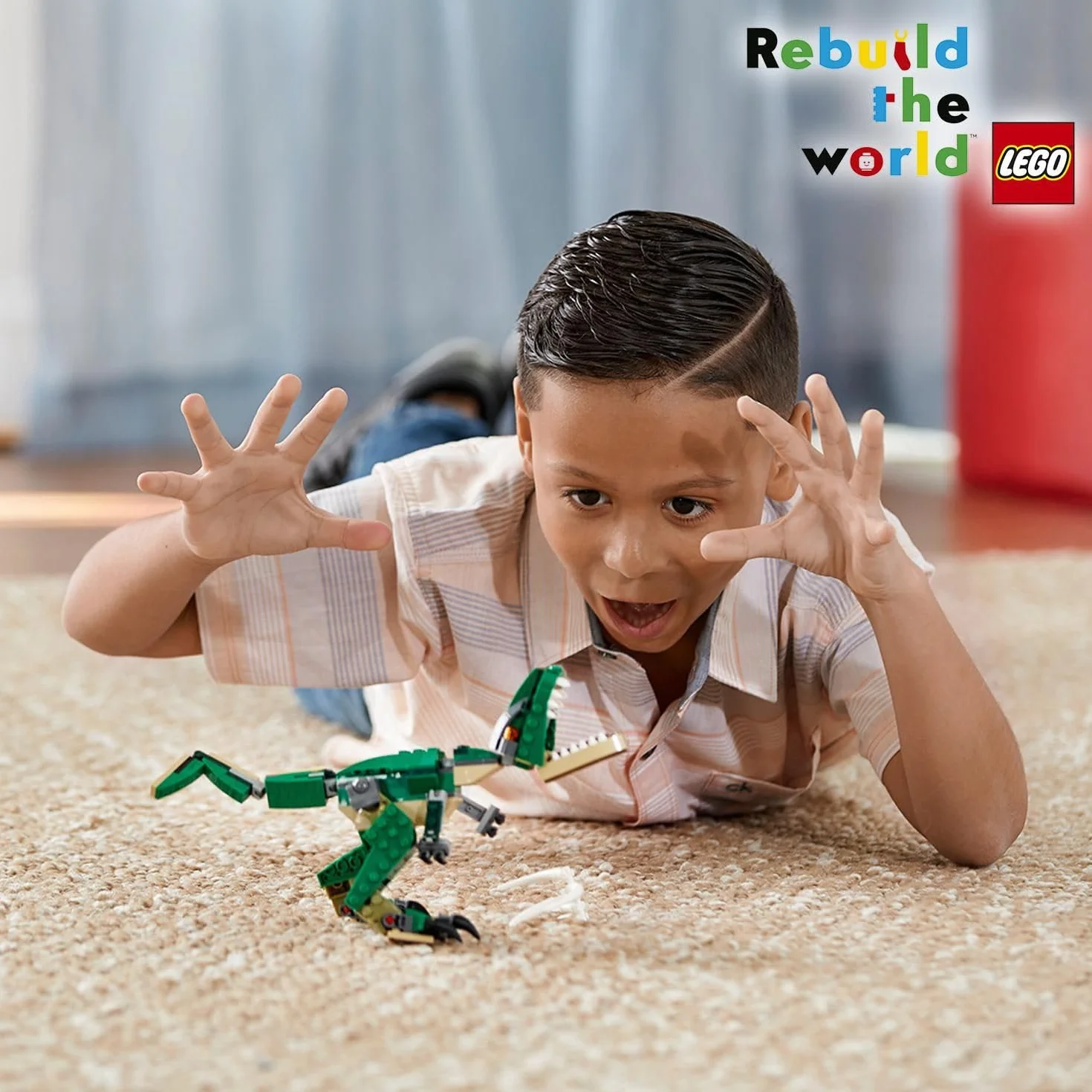 LEGO Creator 31058 3en1 Grandes Dinosaurios Set de Construcción T-Rex Pterodáctilo Triceratops