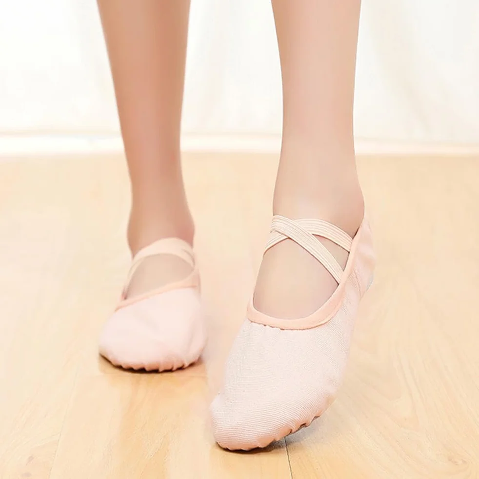 Healifty Zapatos de Baile Suela Blanda Deportivos Gimnasio Yoga Talla Libre 44 Transpirable para Mujeres