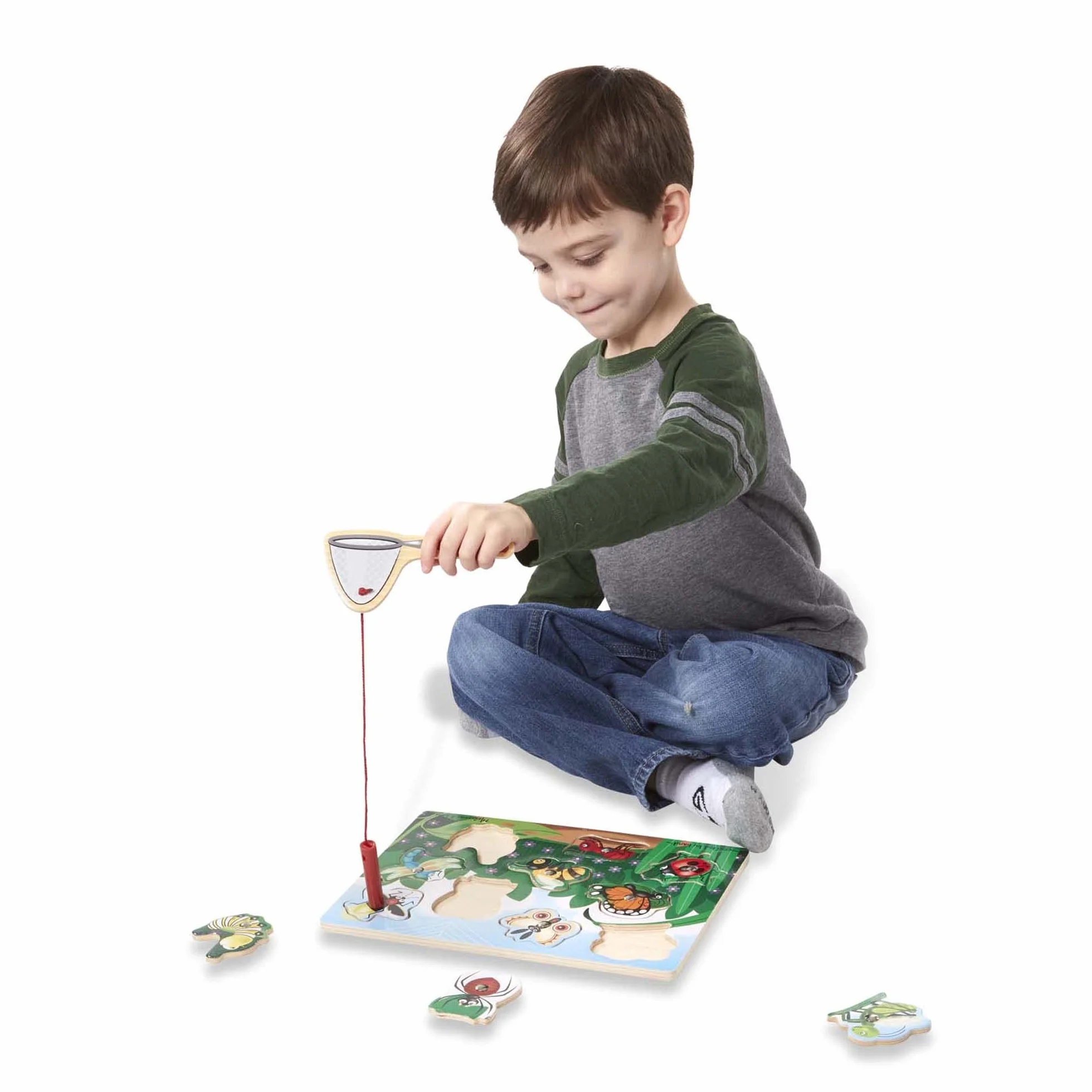 Melissa & Doug Cazar Insectos, Juego magnético de Madera