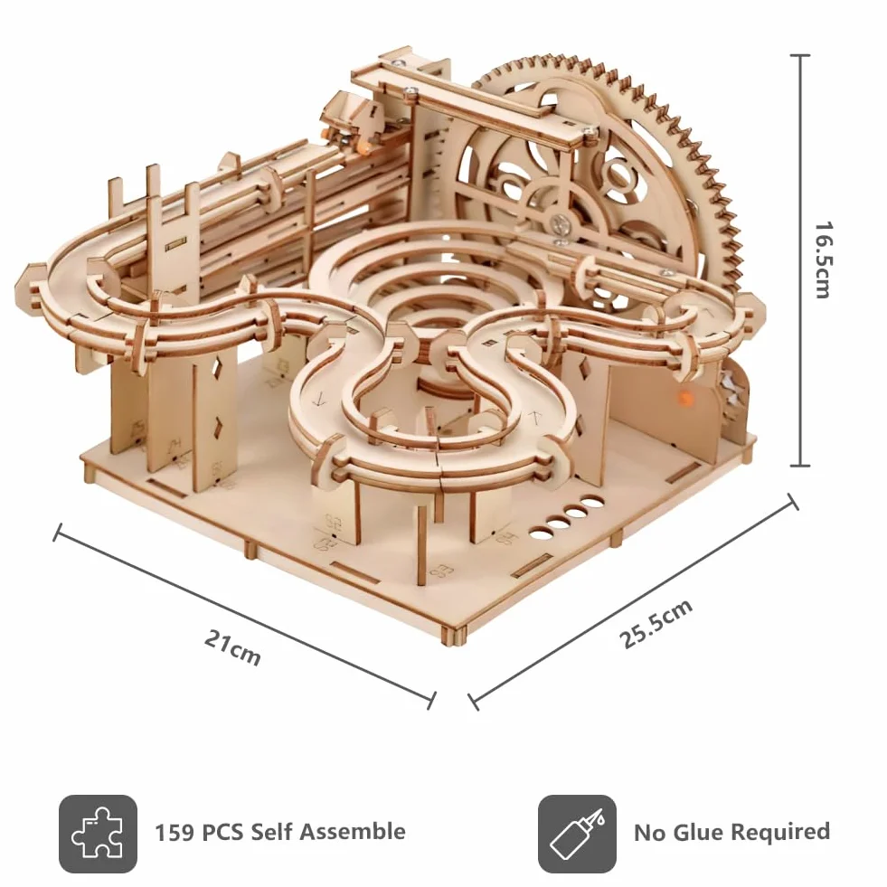 HOTUT Puzzle 3D Madera Maquetas, Maqueta Madera Kit Laser Cut Puzzle Construcciones para Adultos, Hombres y Mujeres para como Regalo o Colección Decorativ