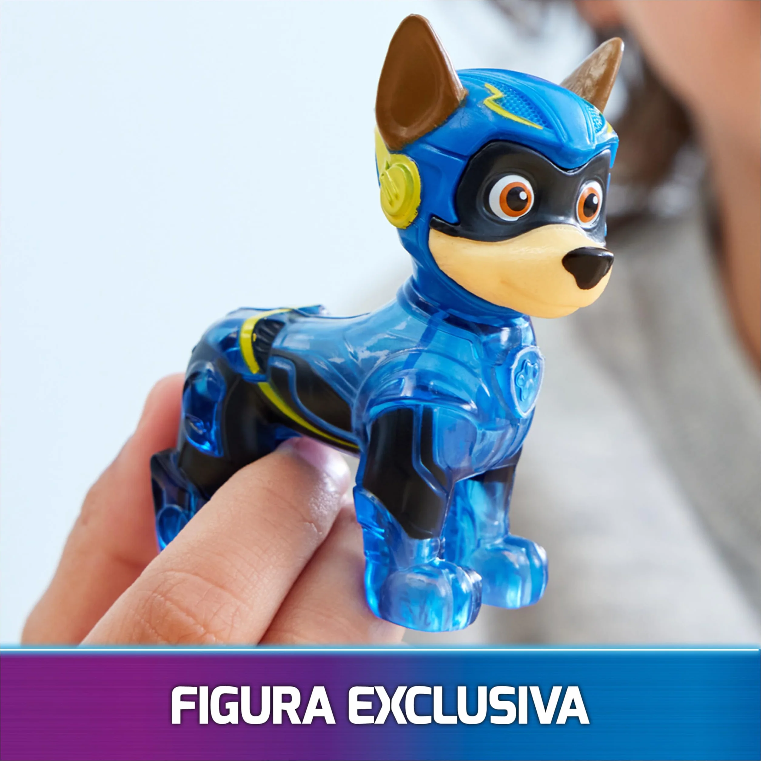Paw Patrol Patrulla Canina Figura Chase Coche Juguete Luces Sonidos Superpelícula 3 Años+