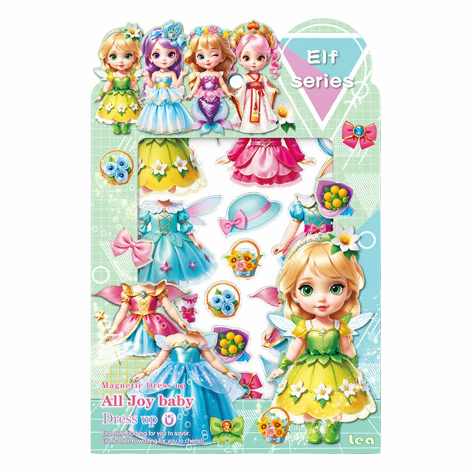 Princesa magnética para Vestir, muñecas de Papel para Vestir - Vestido de Disfraz con Recortes de muñecas de Papel con imán - Rompecabezas de Ropa con imán, muñeca Creativa para Vestir para