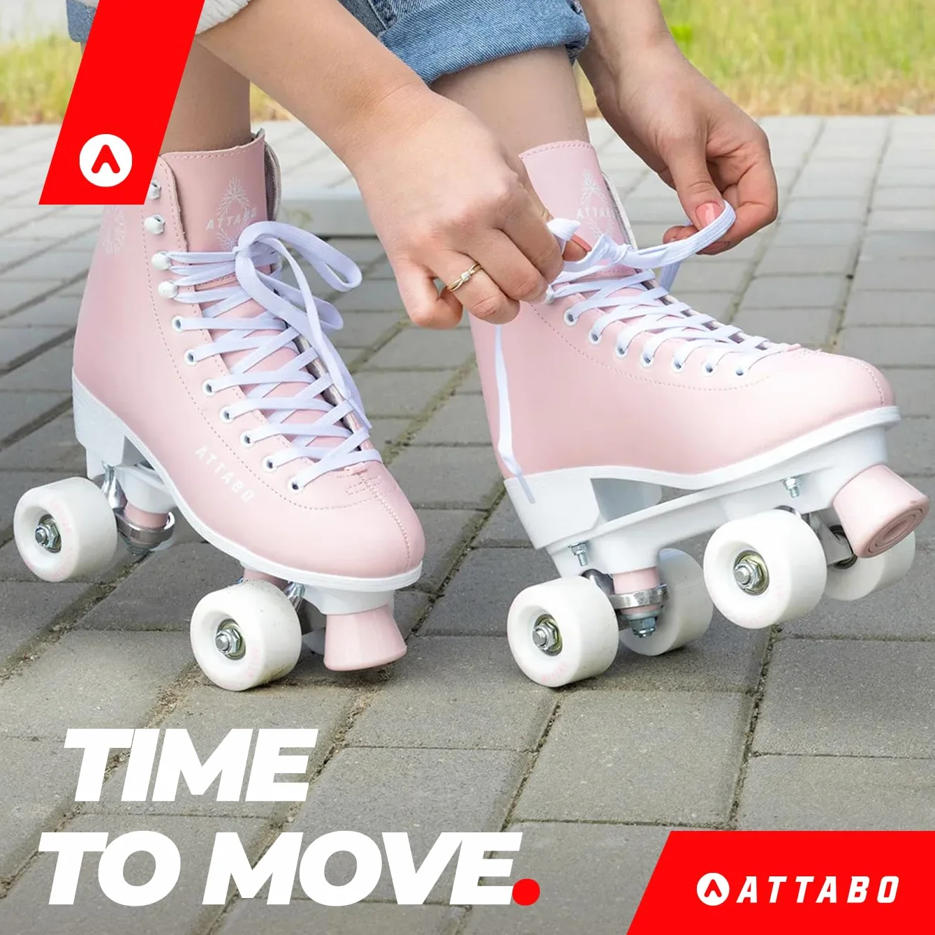 ATTABO Patines de Mujer Serena Talla 36-41 EU ABEC-3 Chasis de Aluminio Caña de Piel Ruedas 82A