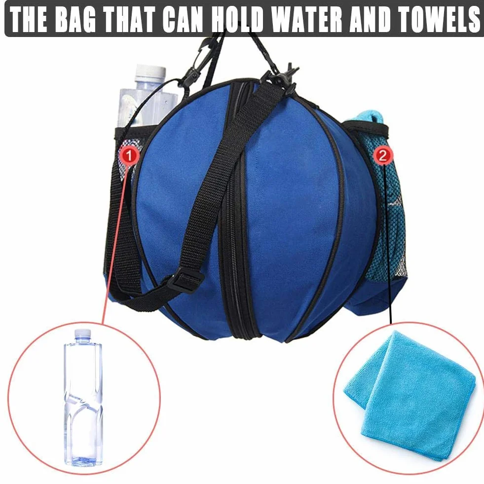 Bolsa de Baloncesto portátil con Correa para el Hombro, PVC, Almacenamiento Deportes