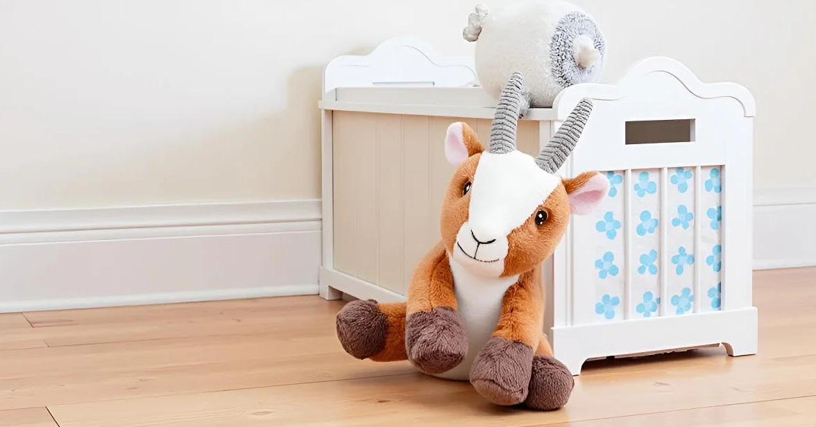 Zappi Co Cabra de Peluche (18 cm) – 100% Reciclado, ecológico – Peluche Suave y abrazable para recién Nacidos, niños pequeños, bebés