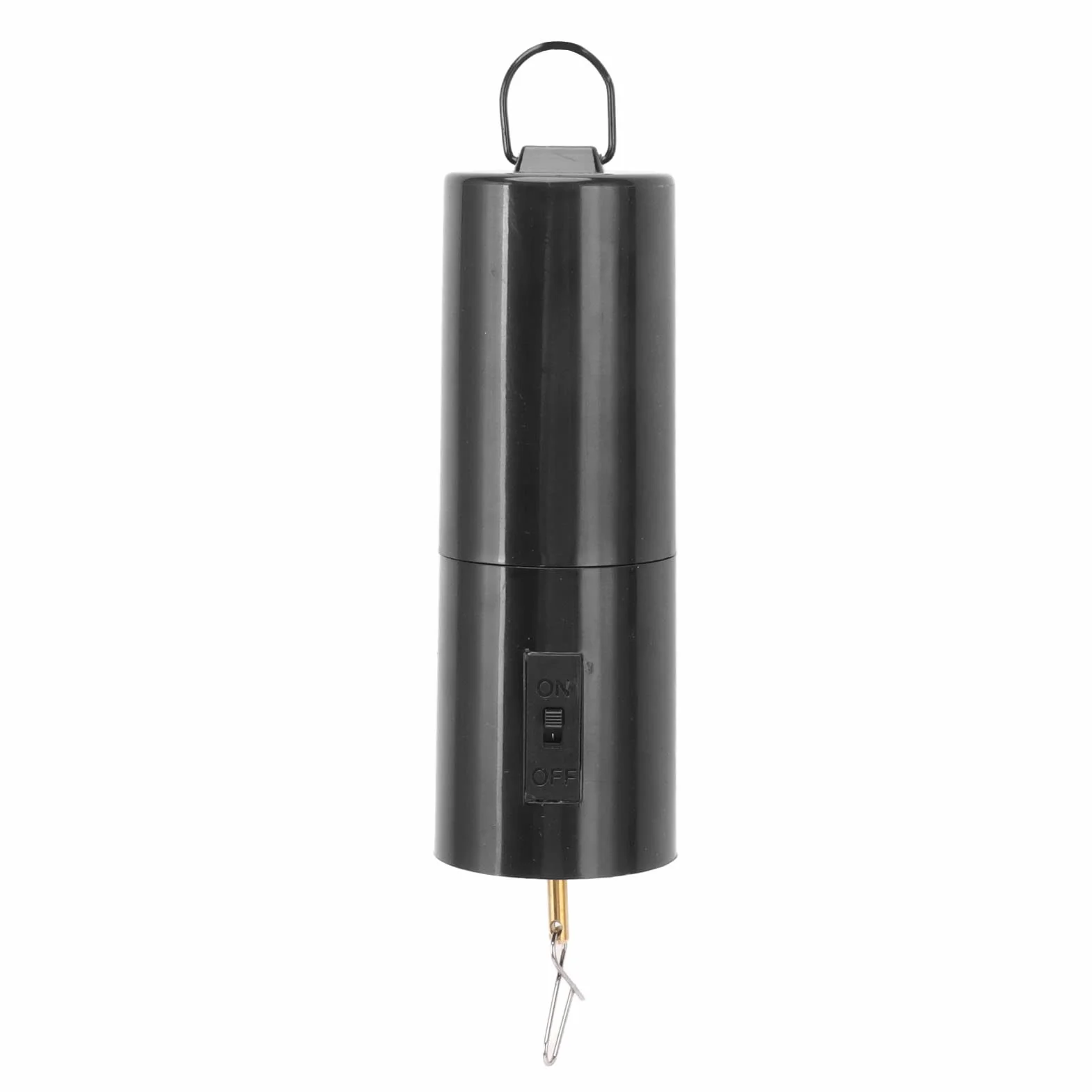 Motor Giratorio de Viento con Pilas, Motor Giratorio Colgante para Campanas de Viento, decoración de jardín, Capacidad de Carga de 3 kg, diseño fácil de Colgar (Negro, 5 x
