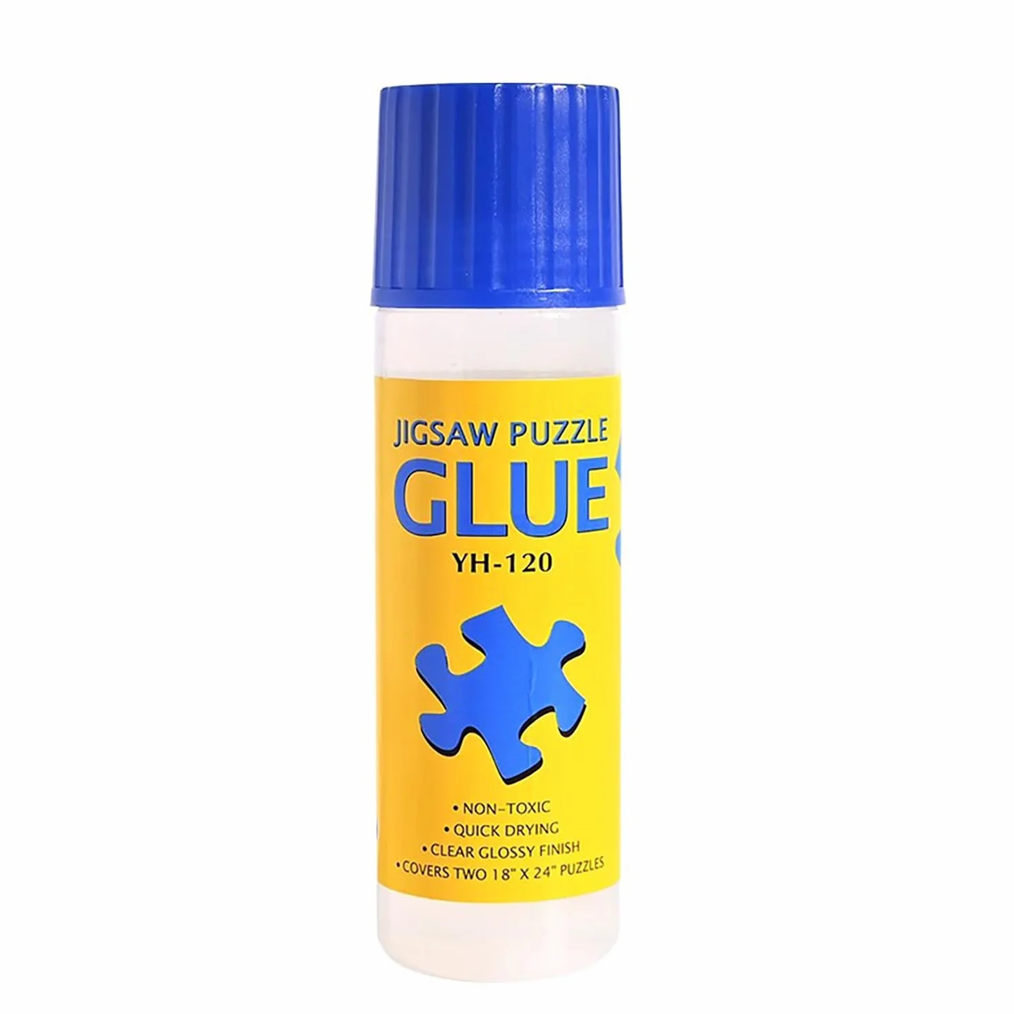 Pegamento para Manualidades 120 ML,Puzzle Glue Transparente con Aplicador Adecuado para Fijar y Colgar Puzzles, Secado Rápido, 120ml