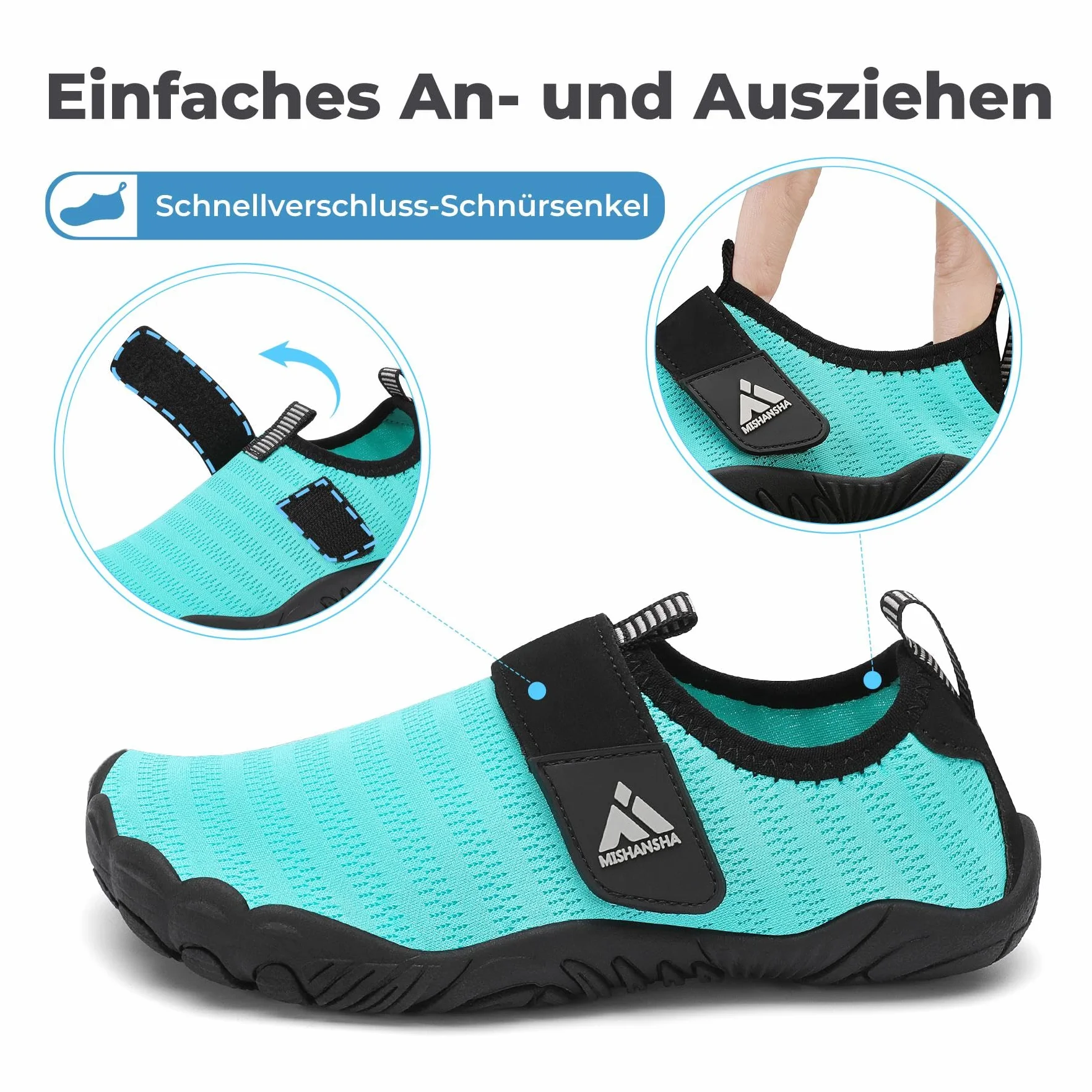Mishansha Zapatos de Playa Niño Niña Secado Rápido Escarpines Agua Antideslizantes Talla 24-35 EU