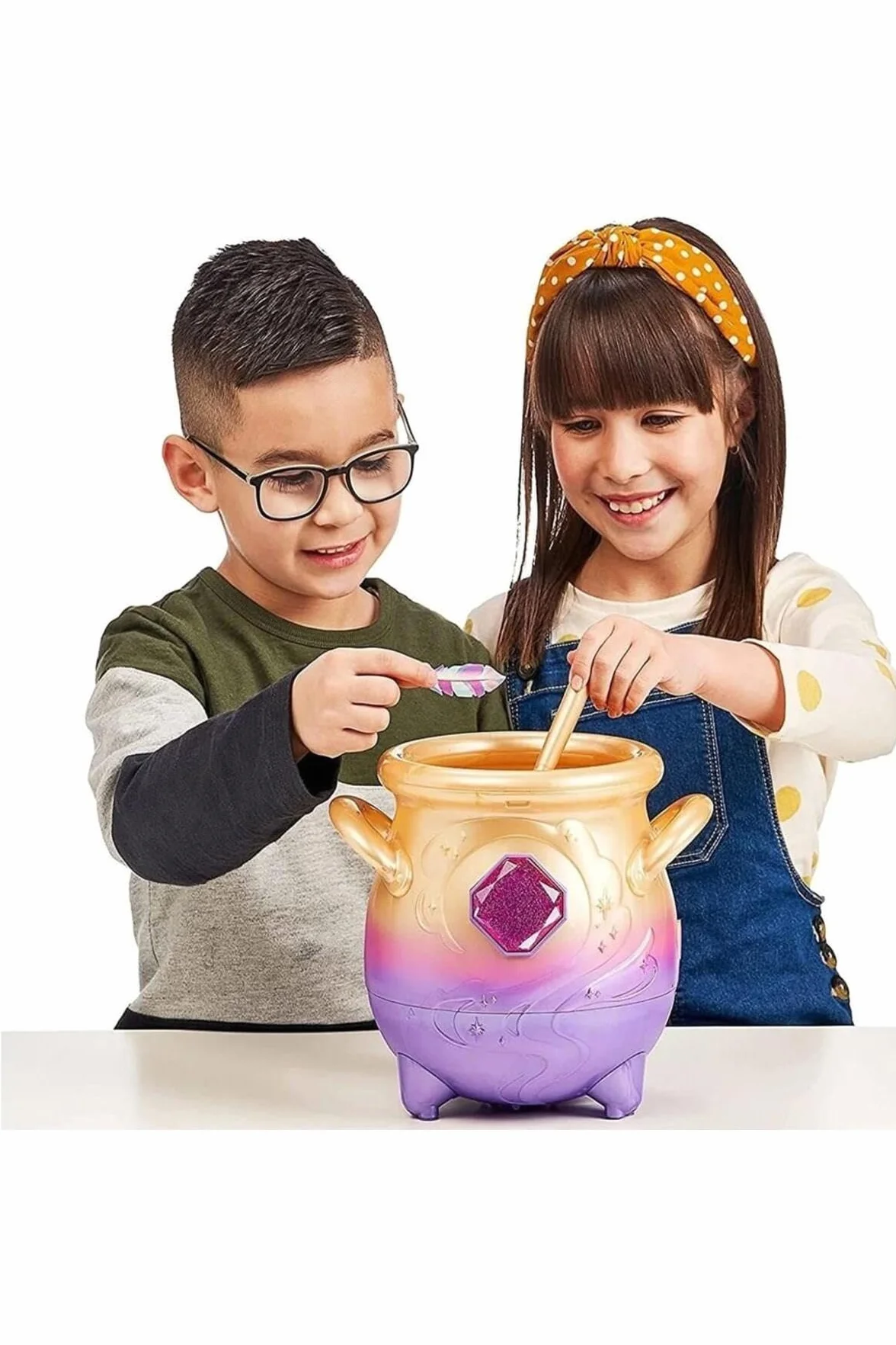Magic Mixies Peluche Color Rosa, Juguete Interactivo de Magia, con caldero de pócimas, Luces y Sonidos, Efecto de Niebla, muñeco Divertido y Varita mágica, (MGX00000)