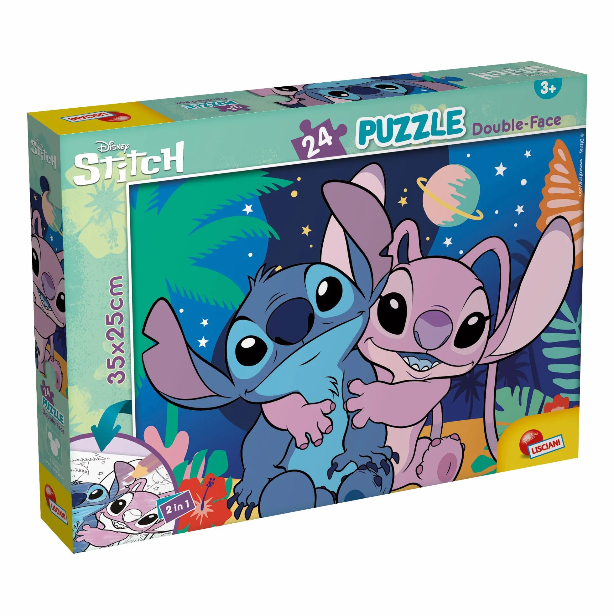 Puzzle DISNEY LILO & STITCH MaxiPlus 24 piezas doble cara para niños 3+ 25x35 cm