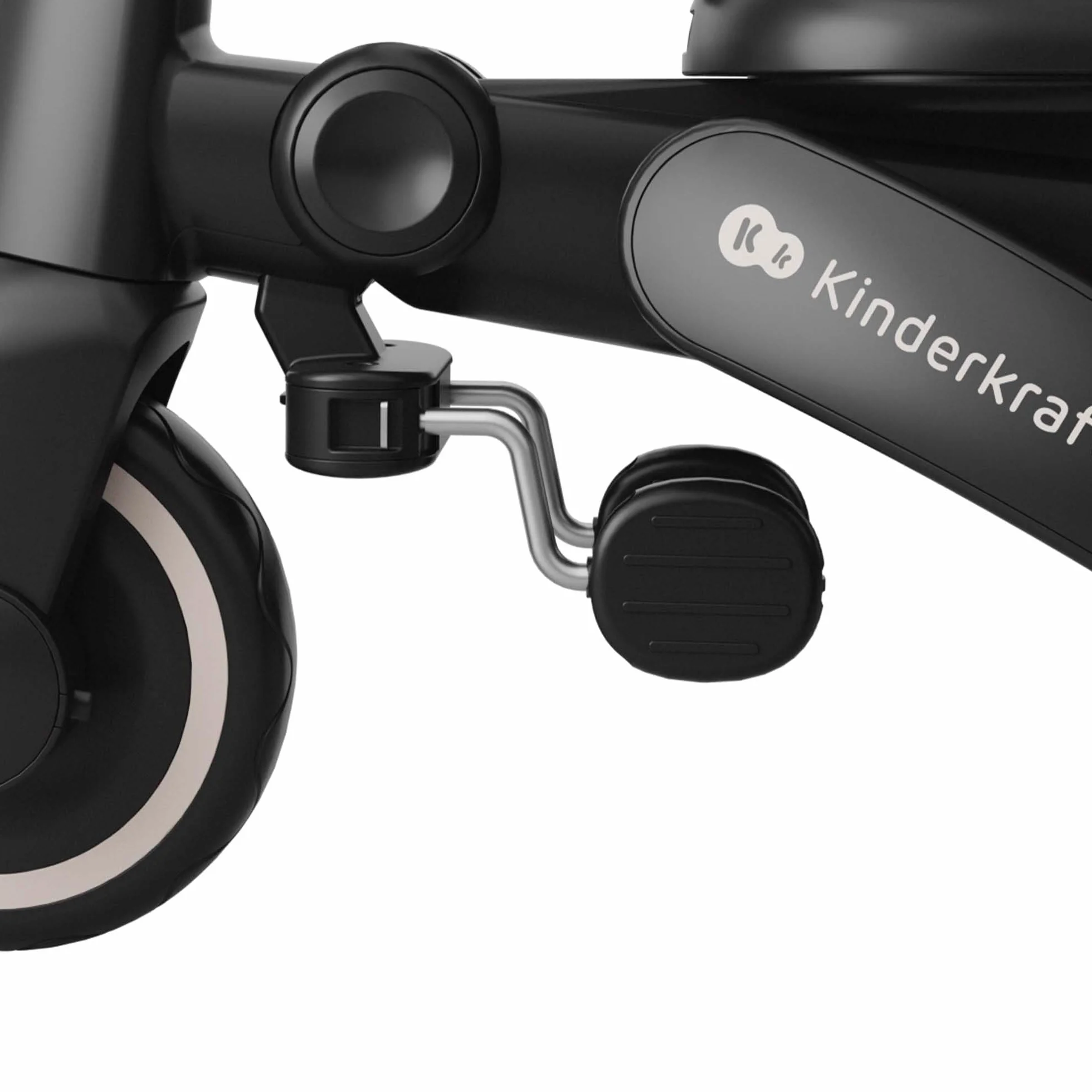 Kinderkraft Jazz 3 Triciclo, Asiento Giratorio 360°, posición semirreclinada, Plegable, Capota UPF 50+, Manillar para Padres, función de Bicicleta de Equilibrio, Beige