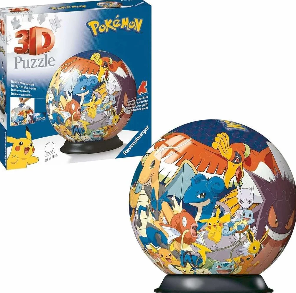 Ravensburger Puzzle 3D Pokemon Niños 73 Piezas Maquetas para Montar 6 Años+