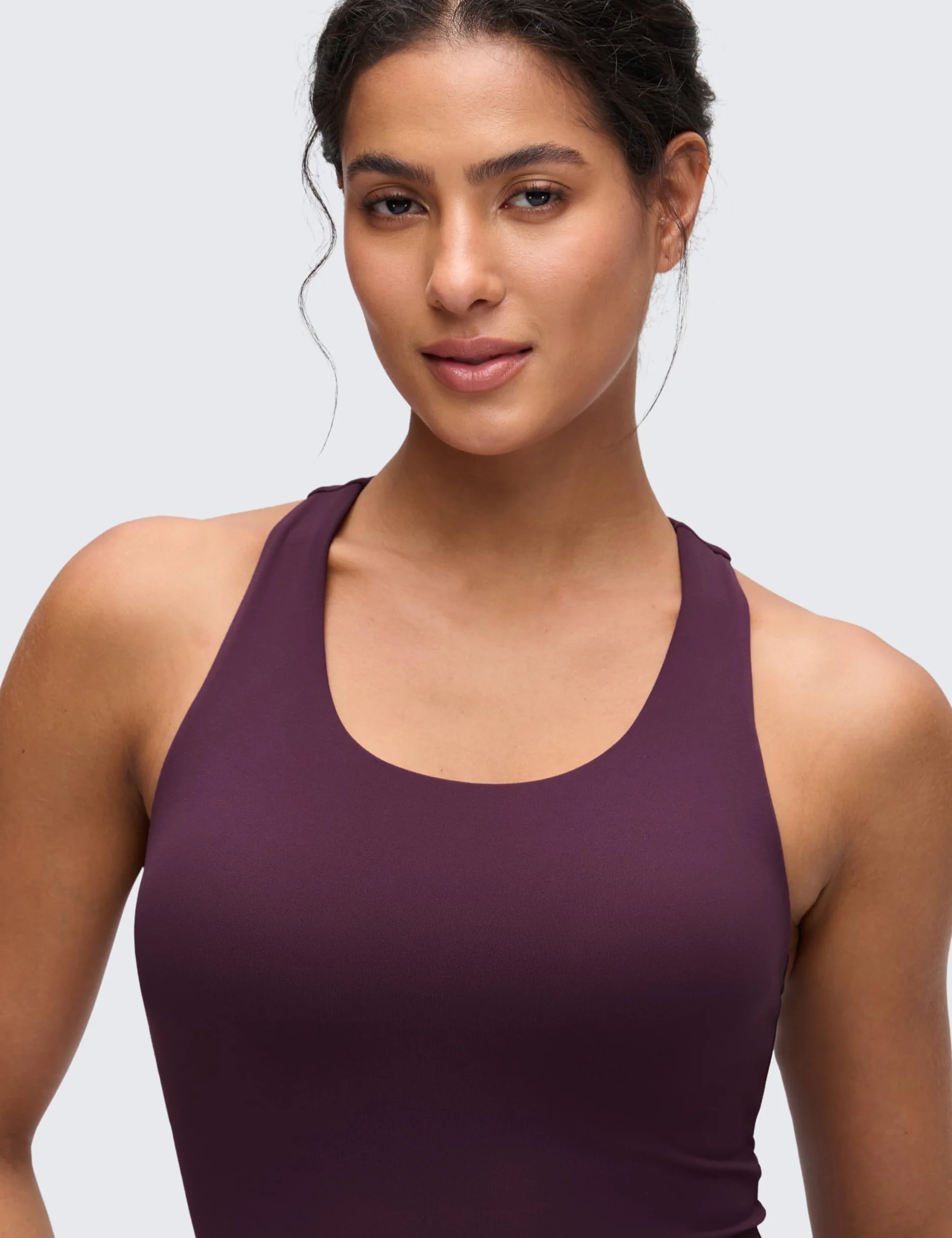 CRZ YOGA Mujer Butterluxe Camiseta Sin Mangas con Sujetador Incorporado
