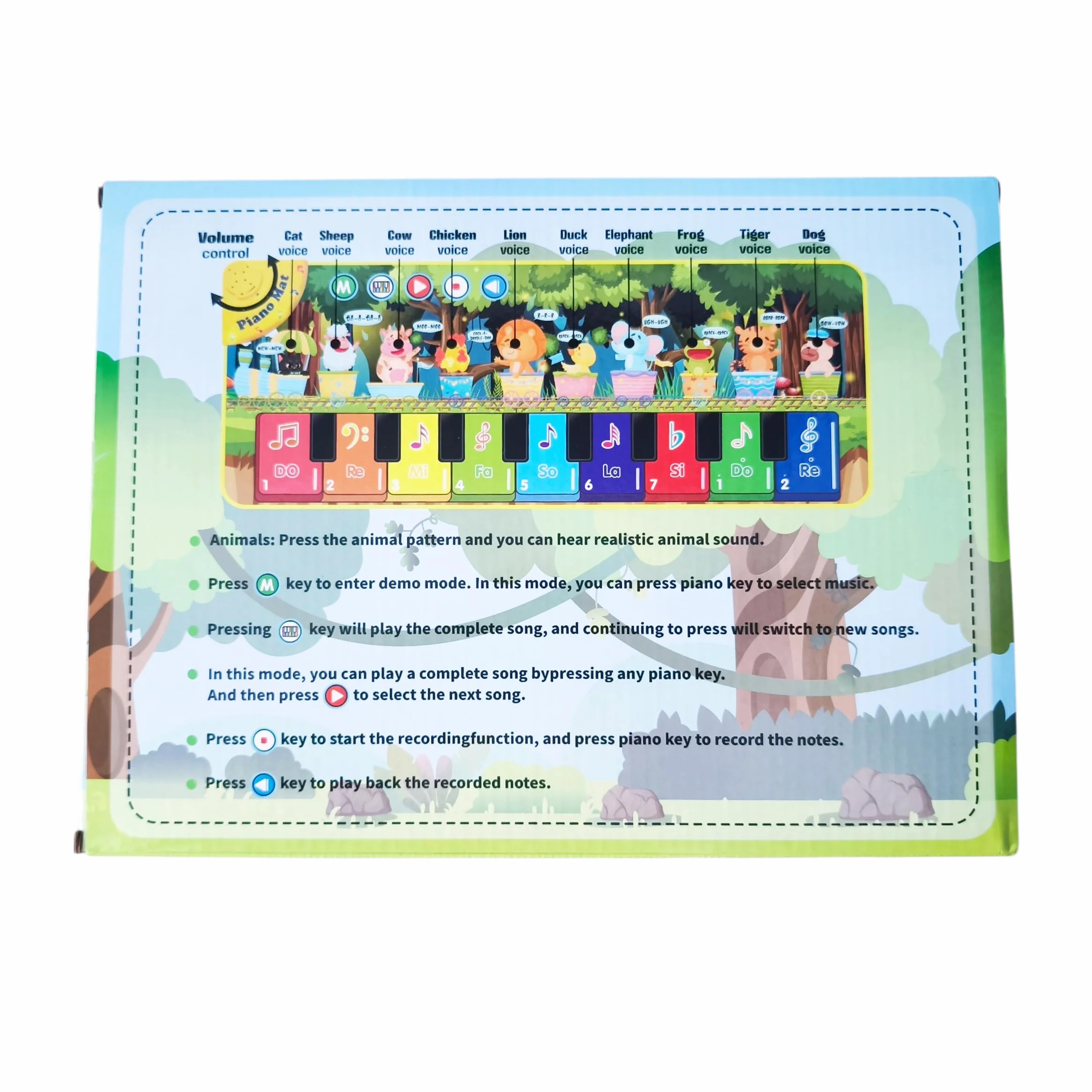 Piano Alfombra Musical para Bebés | Juguete Educativo Infantil con Sonidos y Melodías | Alfombra Musical Sensorial para Desarrollo Temprano | Ideal para Bebés y Niños Pequeños