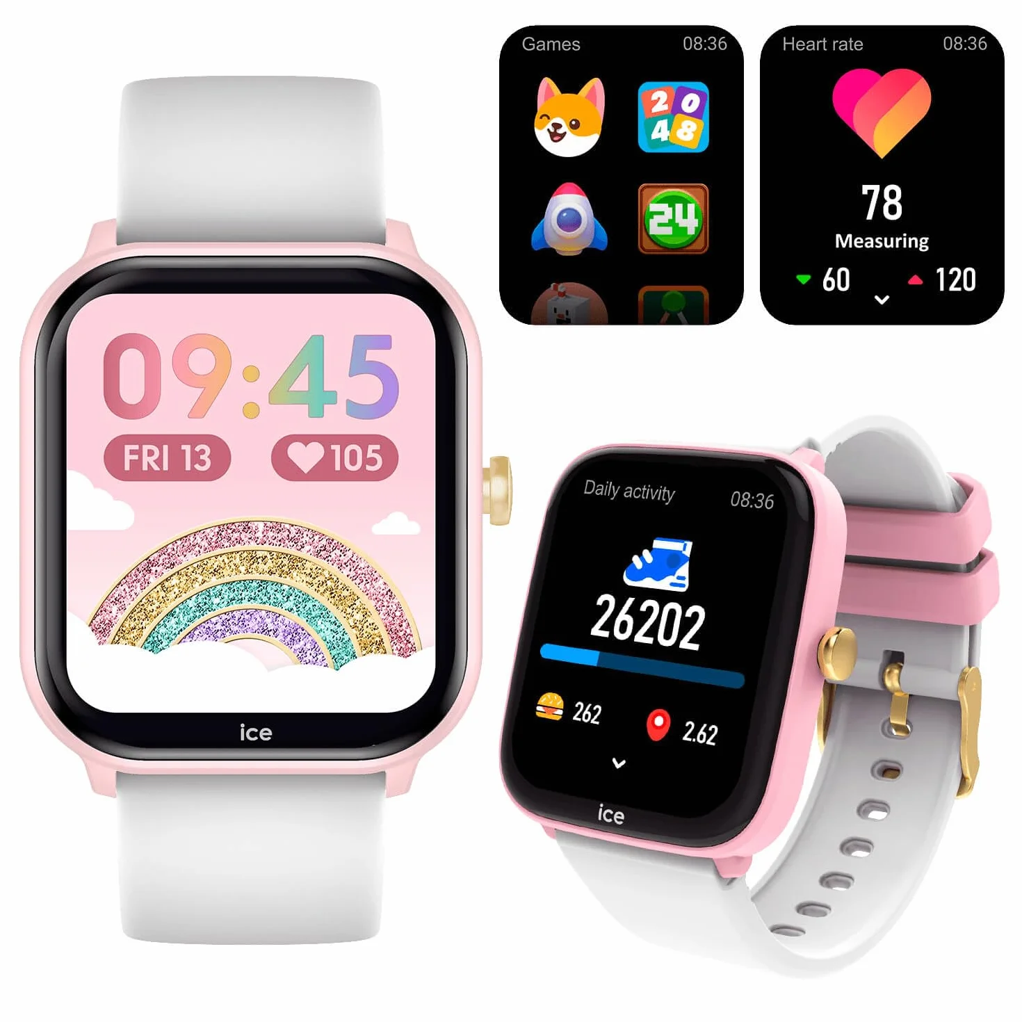 ICE-WATCH Ice Smart Junior 2.0 Reloj Infantil Conectado Correa Silicona 1,75 Inch