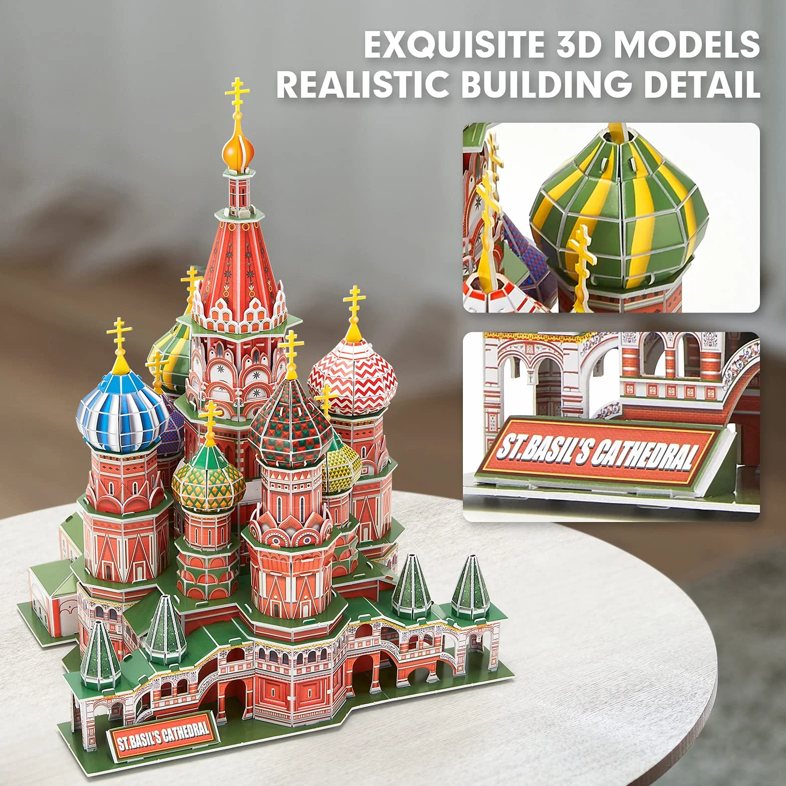 CubicFun Puzzle 3D Catedral de San Basilio National Geographic Arquitectura Moscú Maquetas 224 Piezas