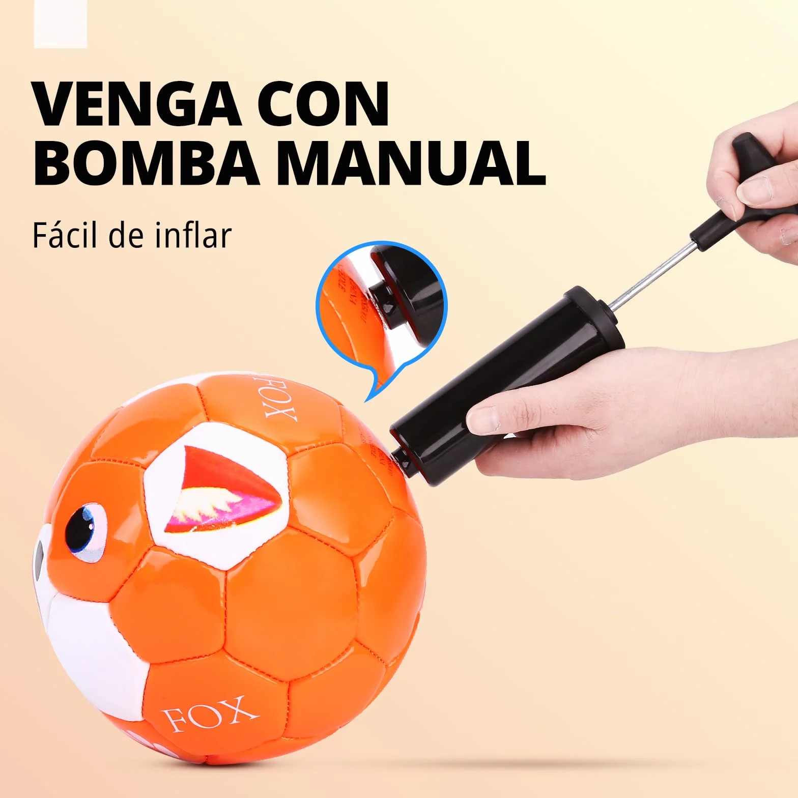 INPODAK Balon Futbol niños,Talla 2 Balon Futbol para niños de 1 a 6 años,Balón con Bomba Manual,Balones pequeños para Juegos en Interior,Exterior y jardín,Regalos Futbol niño
