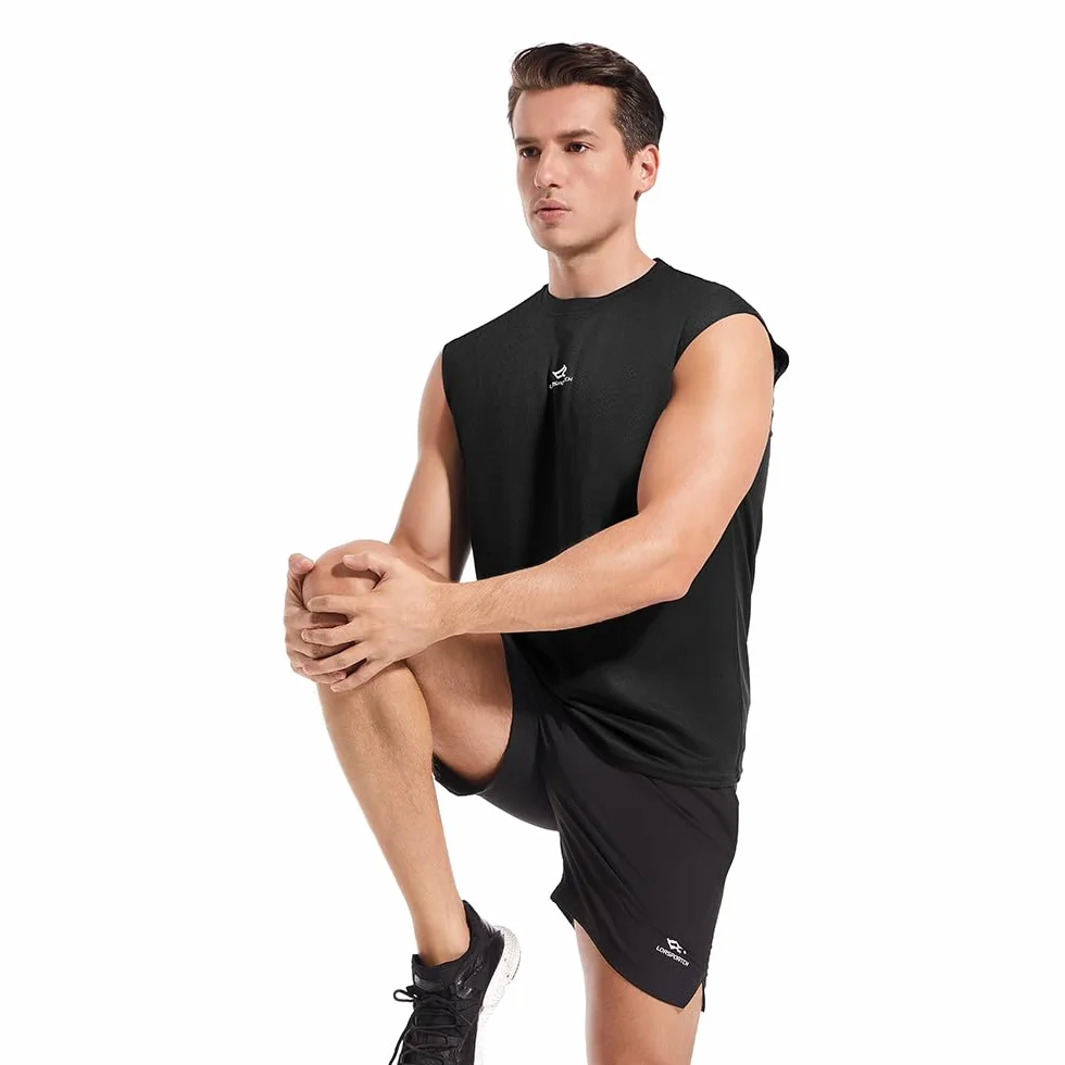 Camiseta sin Mangas para Hombre Deportiva Culturismo Entrenamiento Gimnasio Fitness Correr