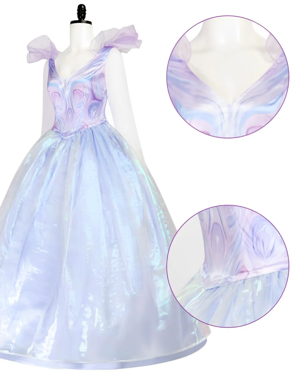 Wicked Costumes Glinda - Disfraz de Glinda Wicked para mujer, disfraz de Halloween y carnaval, para adultos