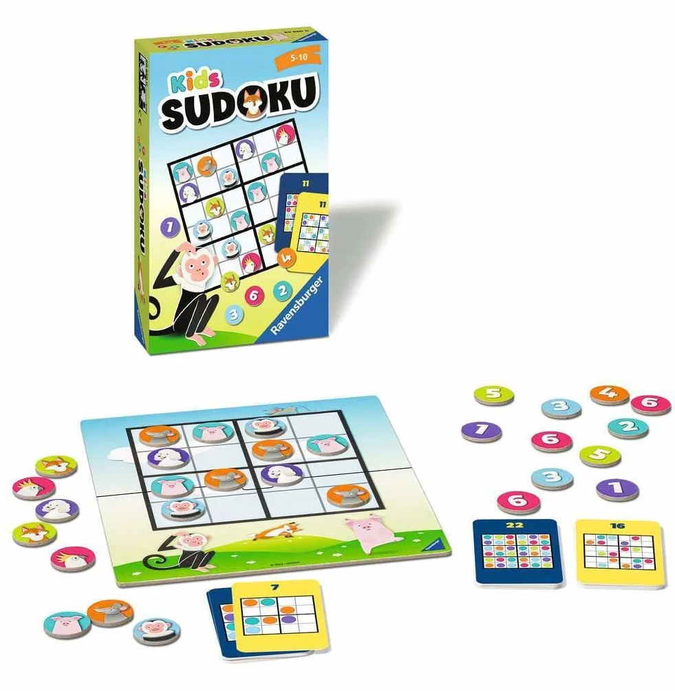 Ravensburger Sudoku para niños 20850 Juego de lógica 5-10 años