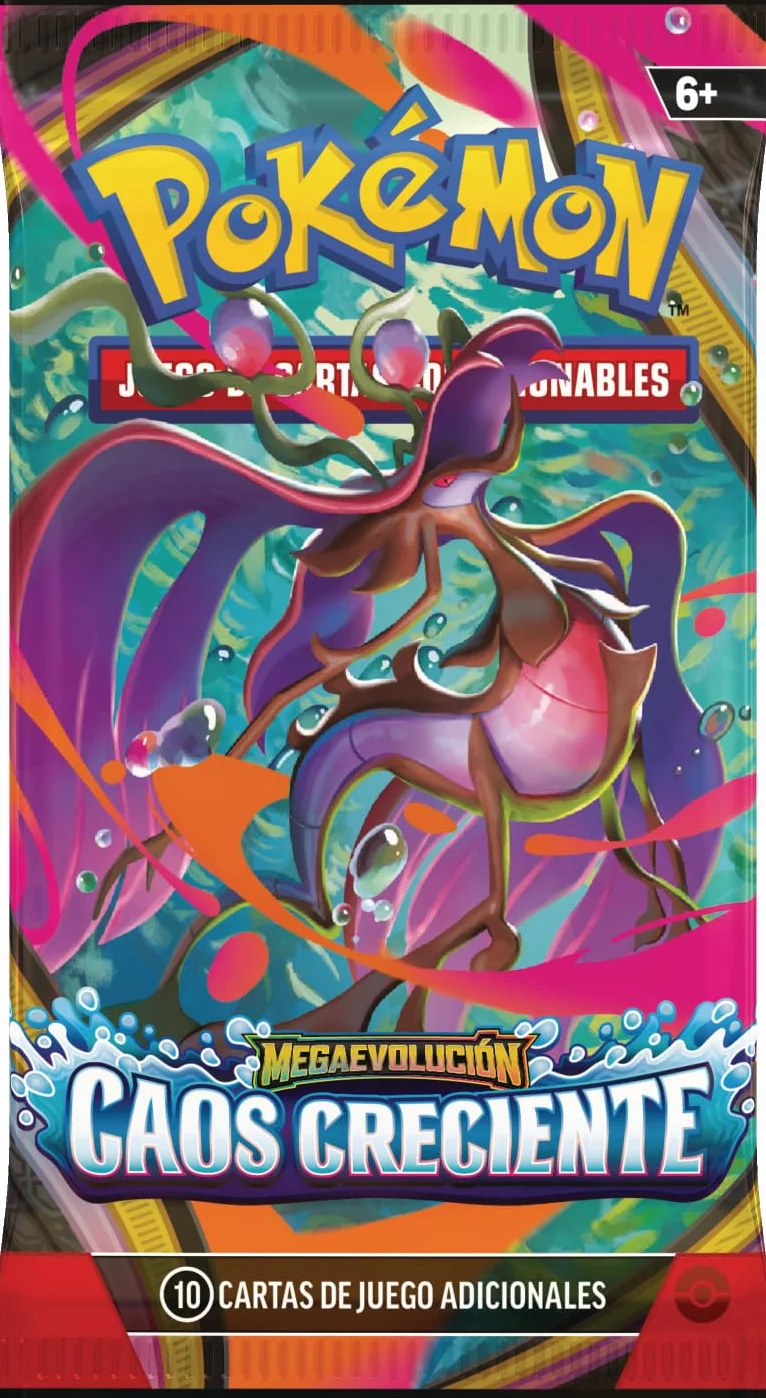 Pokémon Megaevolución-Caos Creciente Lote 6 Sobres Mejora