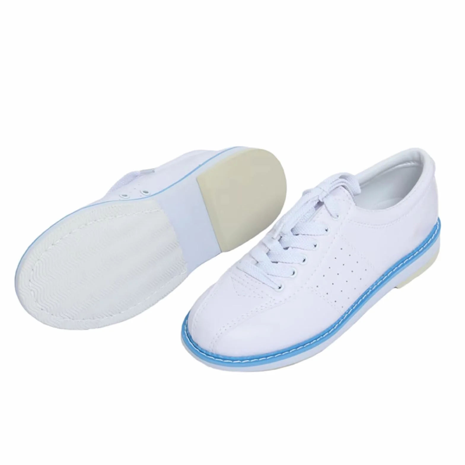 Zapatos de Bolos Antideslizantes Transpirables Cuero PU para Mujer y Hombre