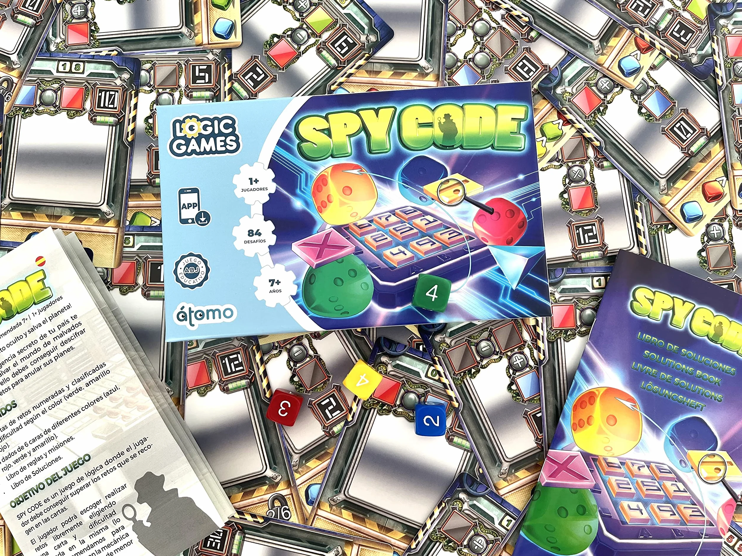 Spy Code Logic Game Juego para 1 Jugador a partir de 7 años Juego por razonamiento, lógica, Atención y cálculo mental