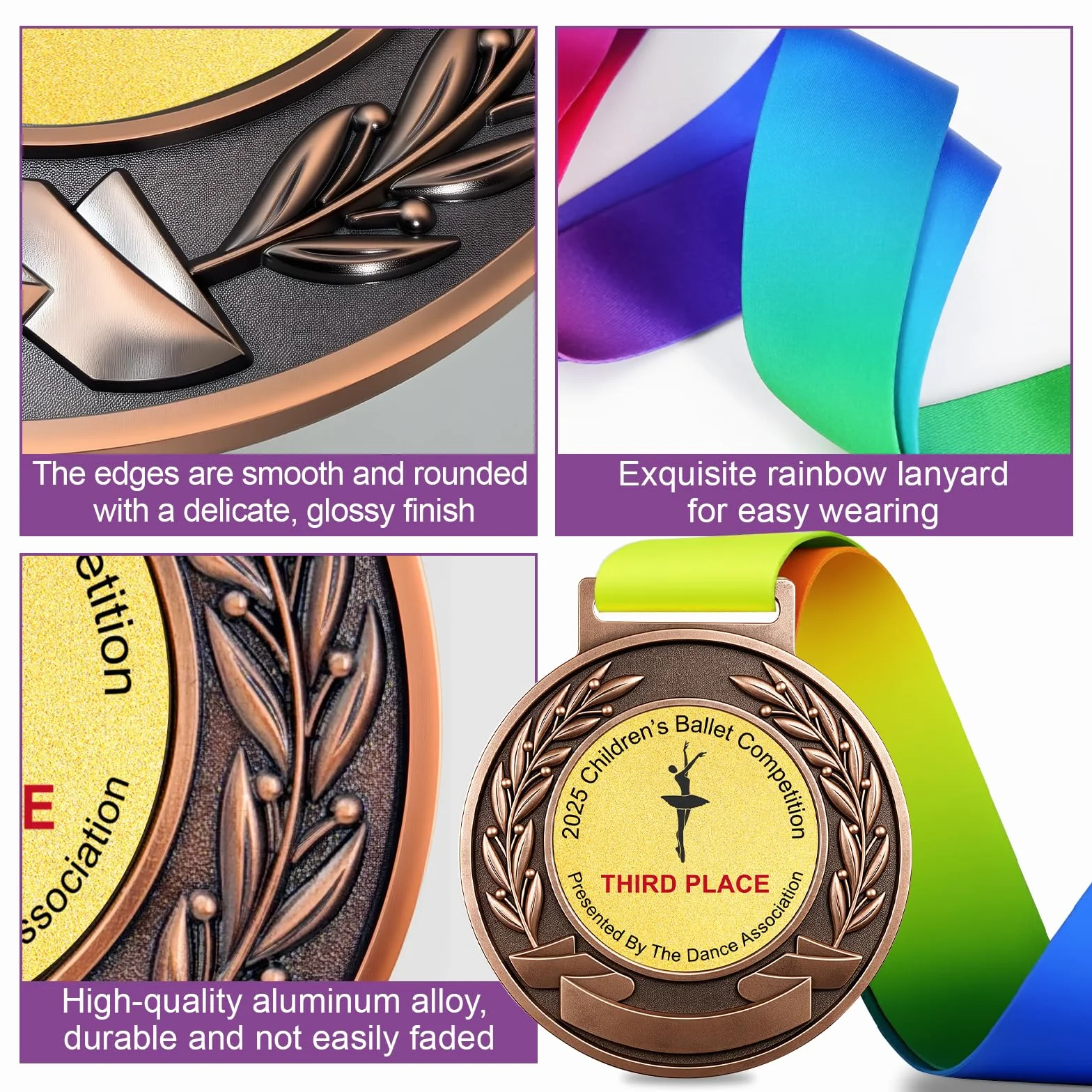Medallas Personalizadas con Logo o Texto, Ideal para Ceremonias de Premiación