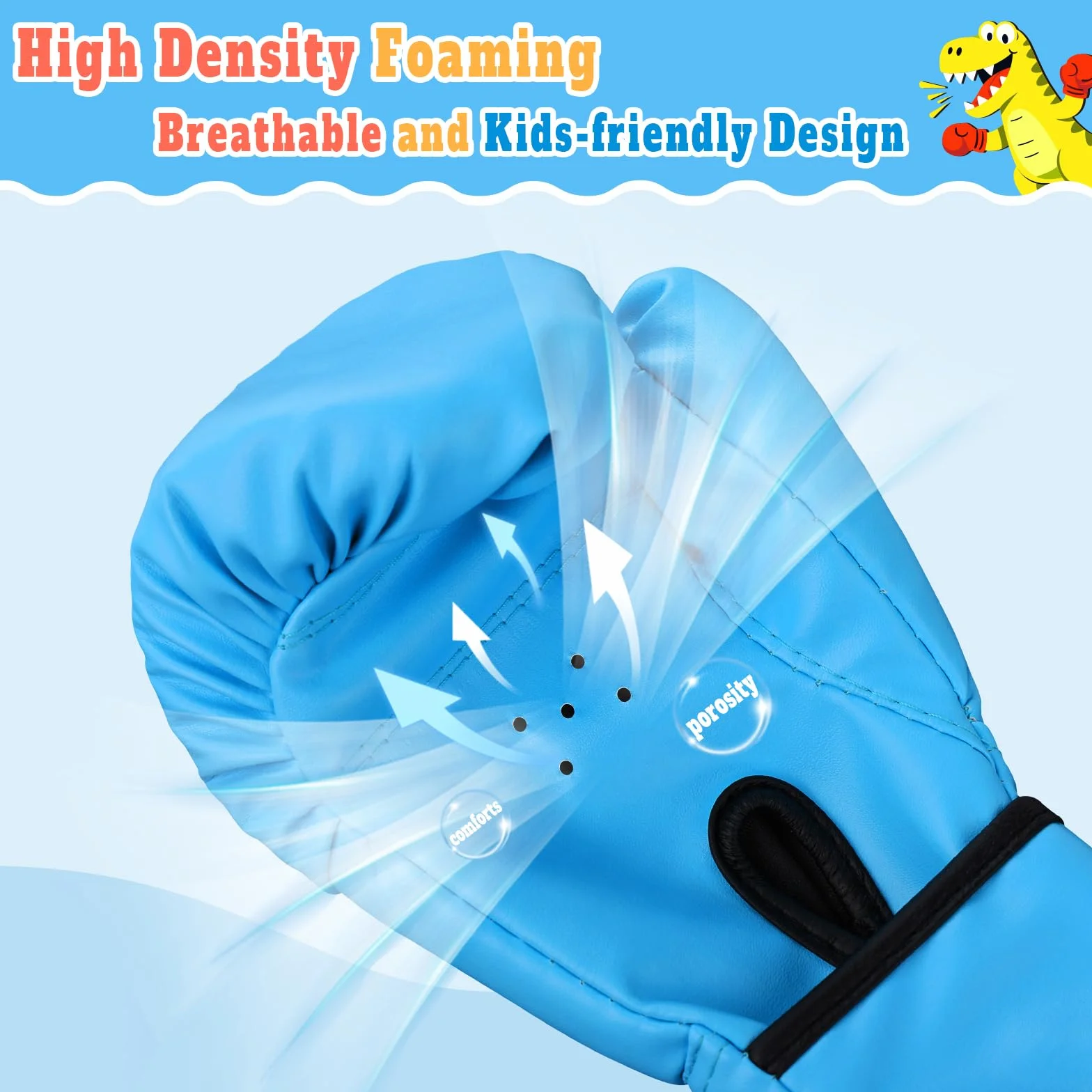 Guantes Boxeo Niños 4 oz para Entrenamiento y Sparring MMA Muay Thai Kick Boxing Edad 5-12 Años