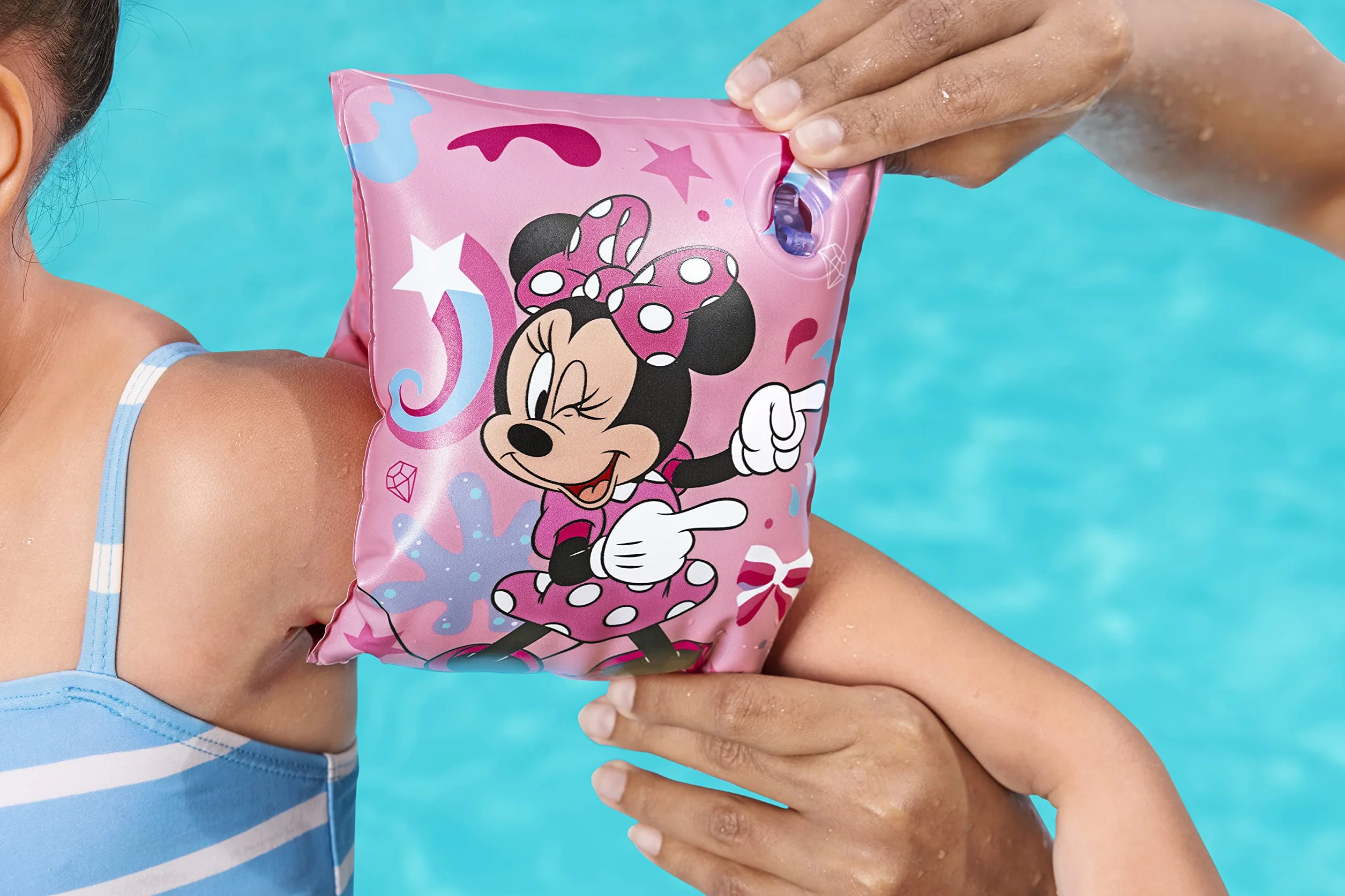 Manguitos hinchables Minnie Junior 23 x 15cm/9" x 6", para niños de 3 a 6 años