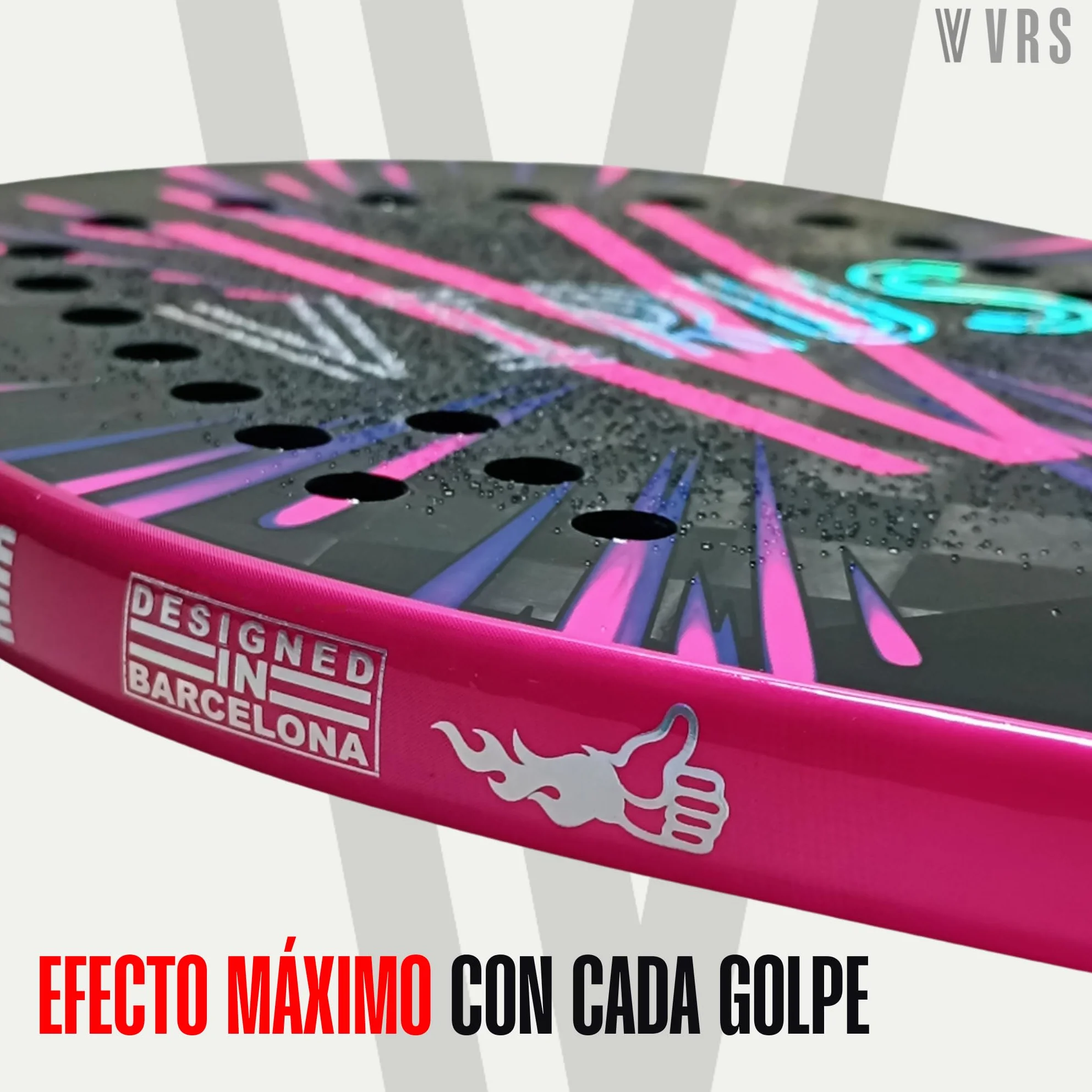 VIRUS Obsession Raqueta Beach Tennis Profesional Carbono 18K Black EVA Soft Balance Medio Spin Control Funda