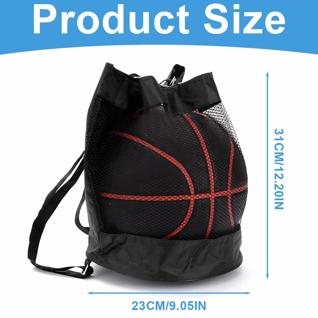 WeddHuis Bolsa de fútbol de malla portátil para deportes, playa, gimnasio