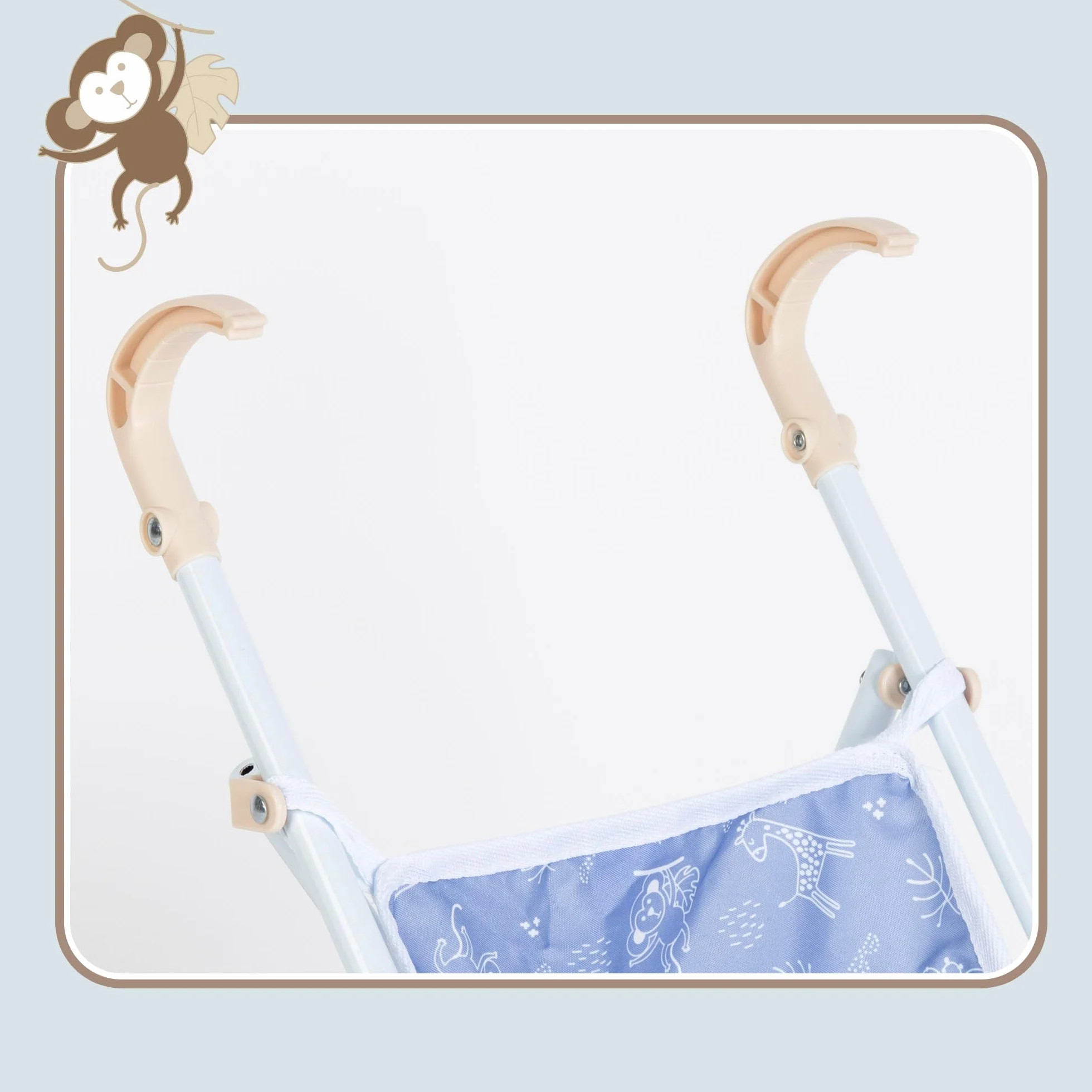 COLORBABY 44923 CBToys Silla Plegable Estilo bebé, Azul, 25x40,5x55,5 cm
