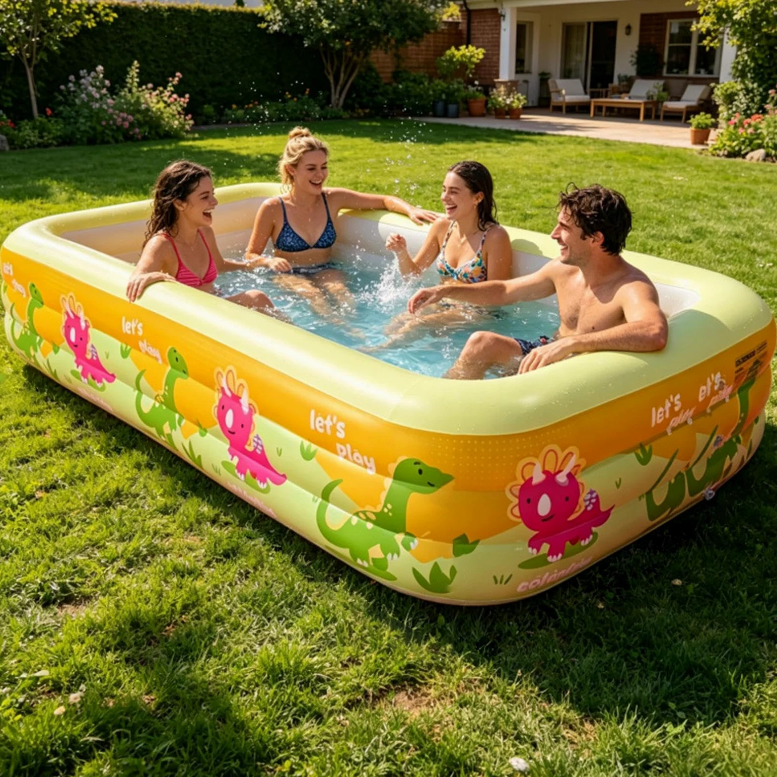 Piscinas Inflables para Adultos Bañera Portátil Antideslizante para Juegos | Piscina Infantil Hinchable Para Adultos Niños Niñas Hogar Jardín Verano Playa Exterior Interior