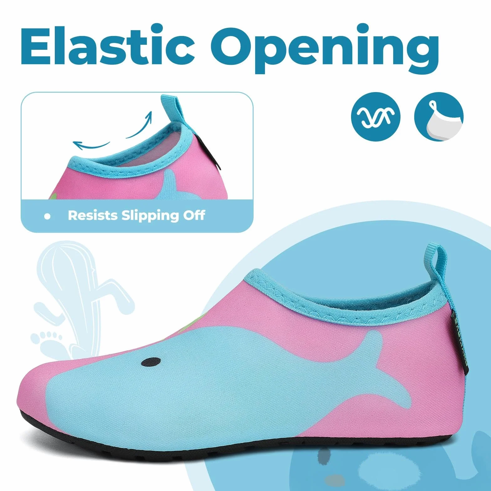 SAGUARO Escarpines de Agua para Niños Antideslizantes Zapatillas Playa Piscina Natación Surf Gr.20-37 EU
