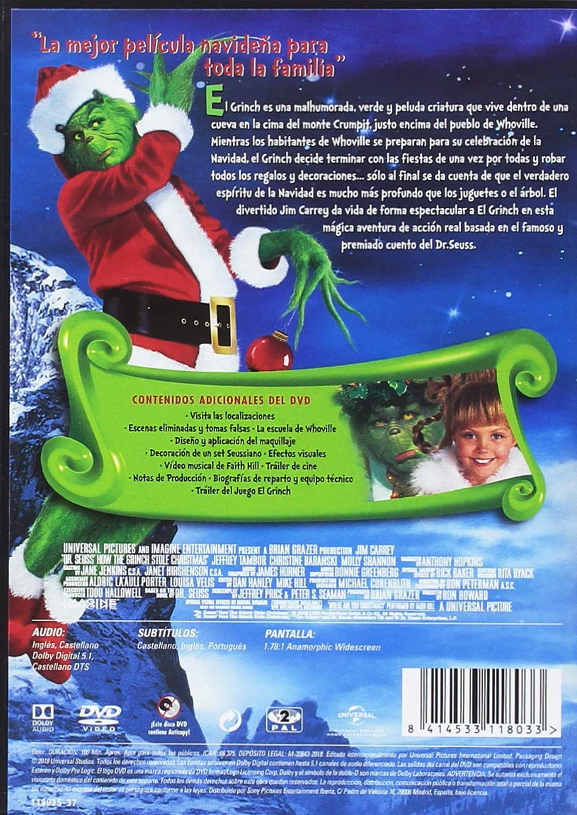 El Grinch 2018 DVD