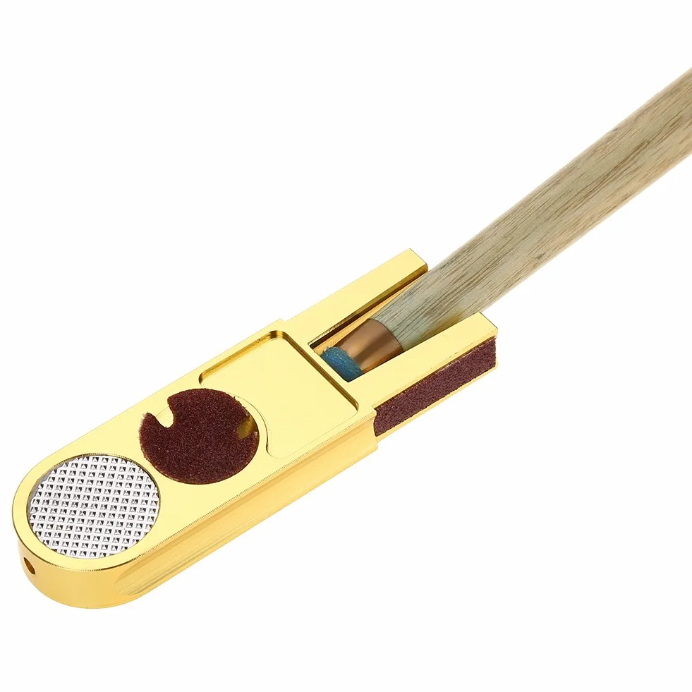 Tbest 3 en 1 Multifuncional Taco de Punta Piscina Forma de U Herramienta de Reparacion Accesorio para Billar Snooker