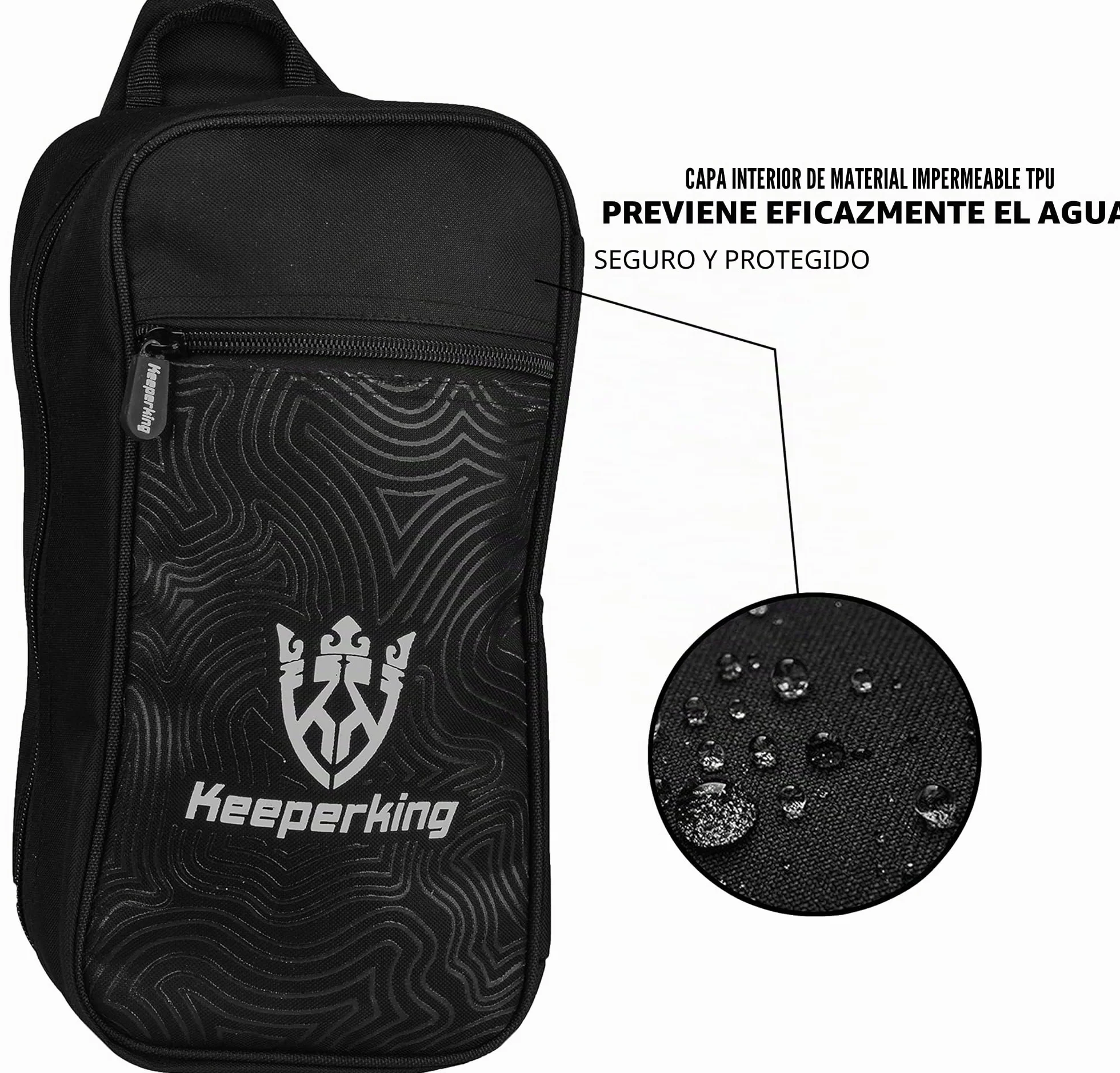 Keeperking Bolsa para Portero Negro