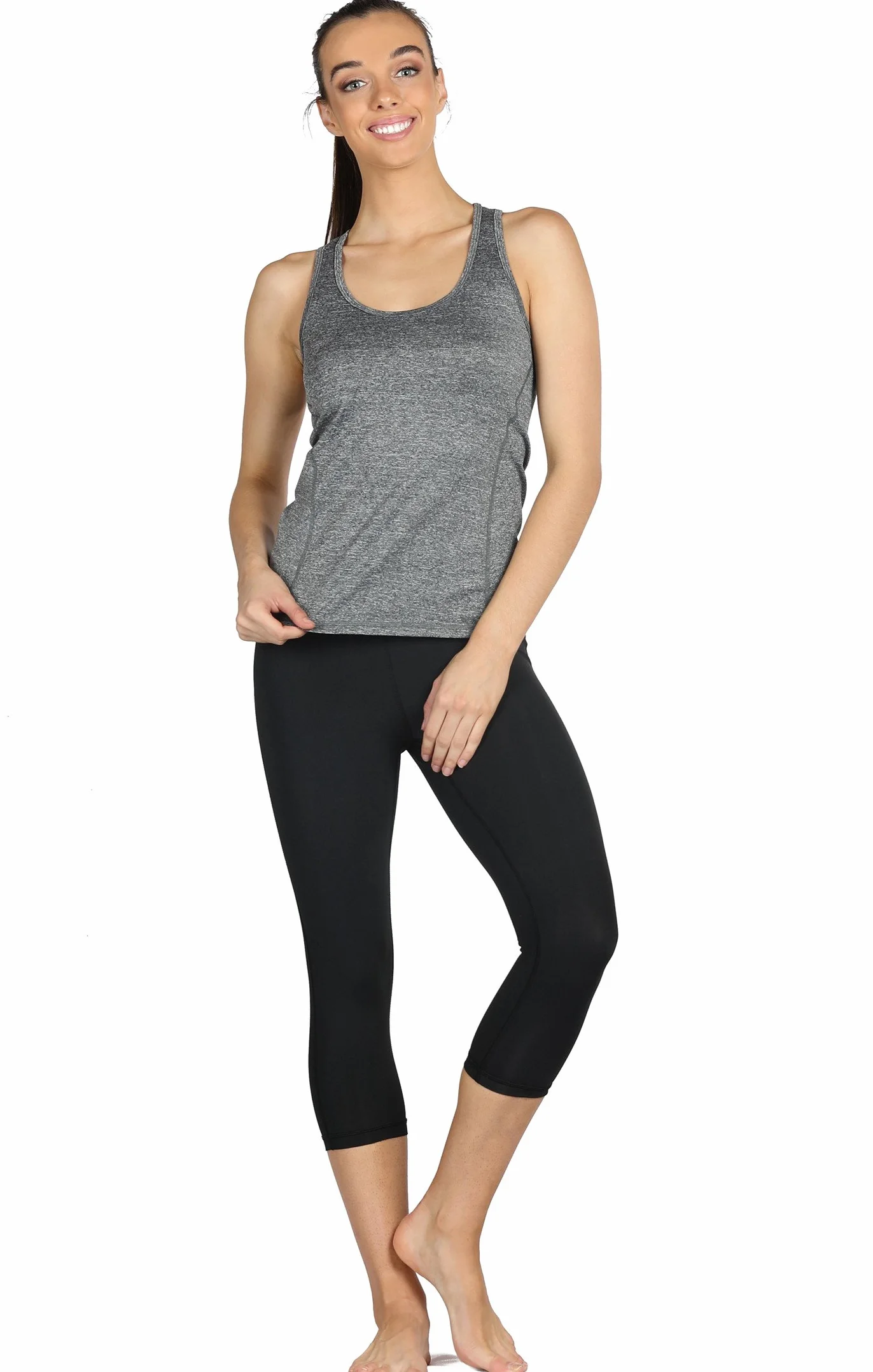 icyzone Camiseta de Tirantes Fitness Deportiva Mujer Pack de 3