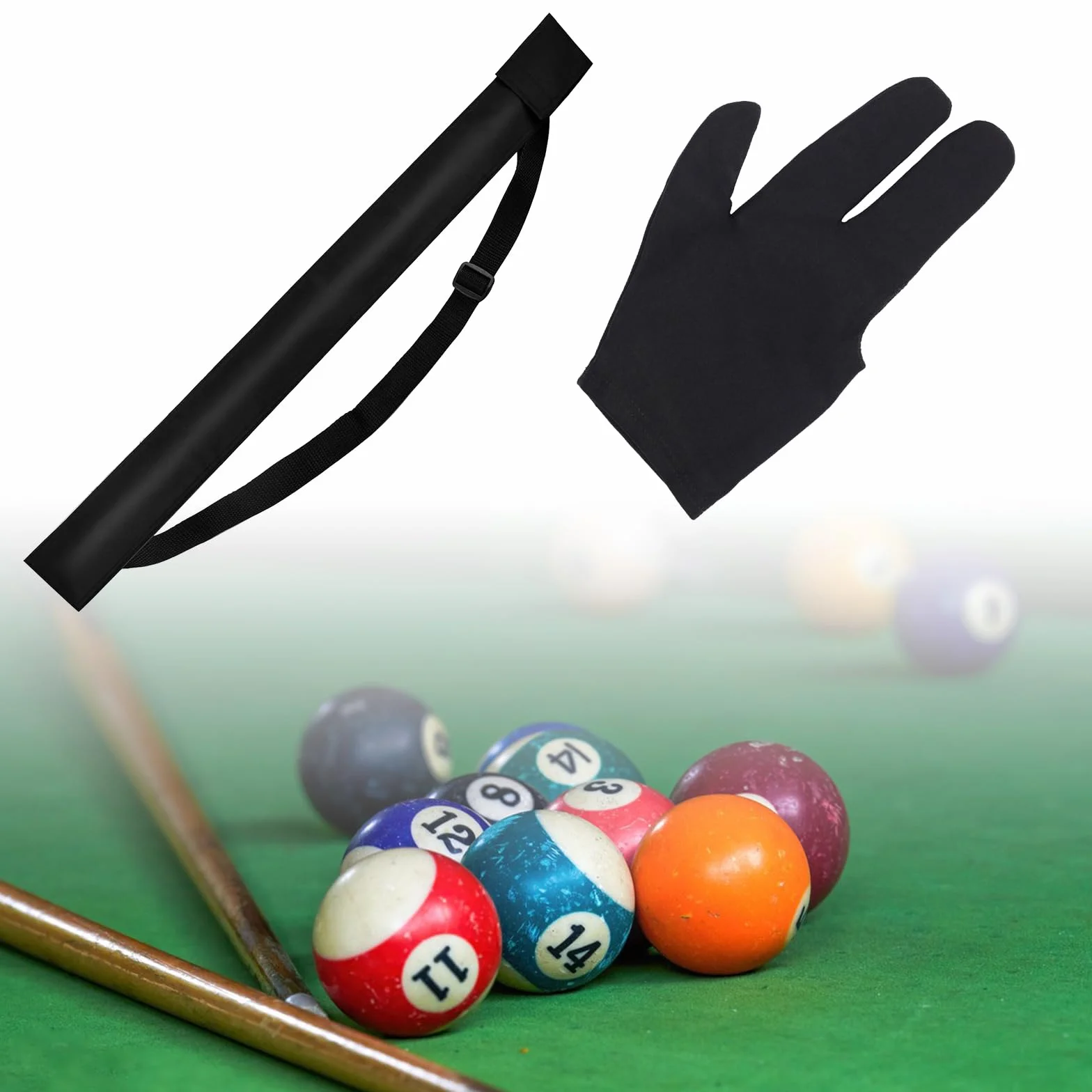 KARELLS Bolsa de Taco de Billar 80cm - Cue Bag para Almacenamiento de Varillas