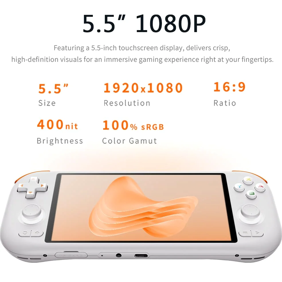 MANGMI AIR X Android Handheld, 14cm FHD IPS, Snapdragon 662, 4GB+64GB | Snapdragon 662, Adreno 610, 14cm 1920x1080 IPS 450nits, 4GB LPDDR4X, 64GB eMMC, 5000mAh, Android 14, WiFi 5, joysticks Hall