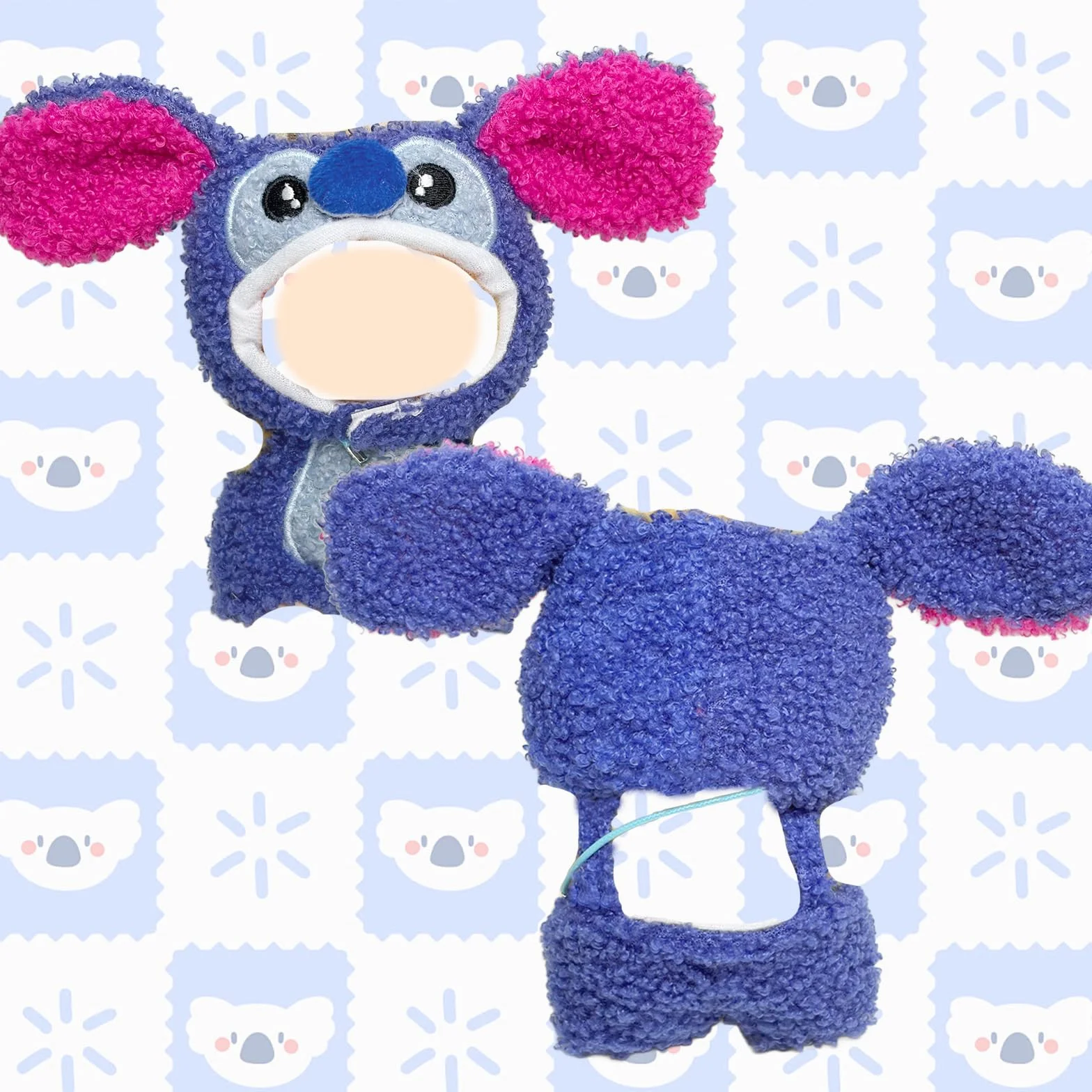 3 piezas de ropa de muñeca azul para muñecas de 17 cm, los juegos de accesorios de muñeca incluyen 1 mameluco, 1 sombrero, 1 colgante para niña, para los mejores regalos, sin muñeca