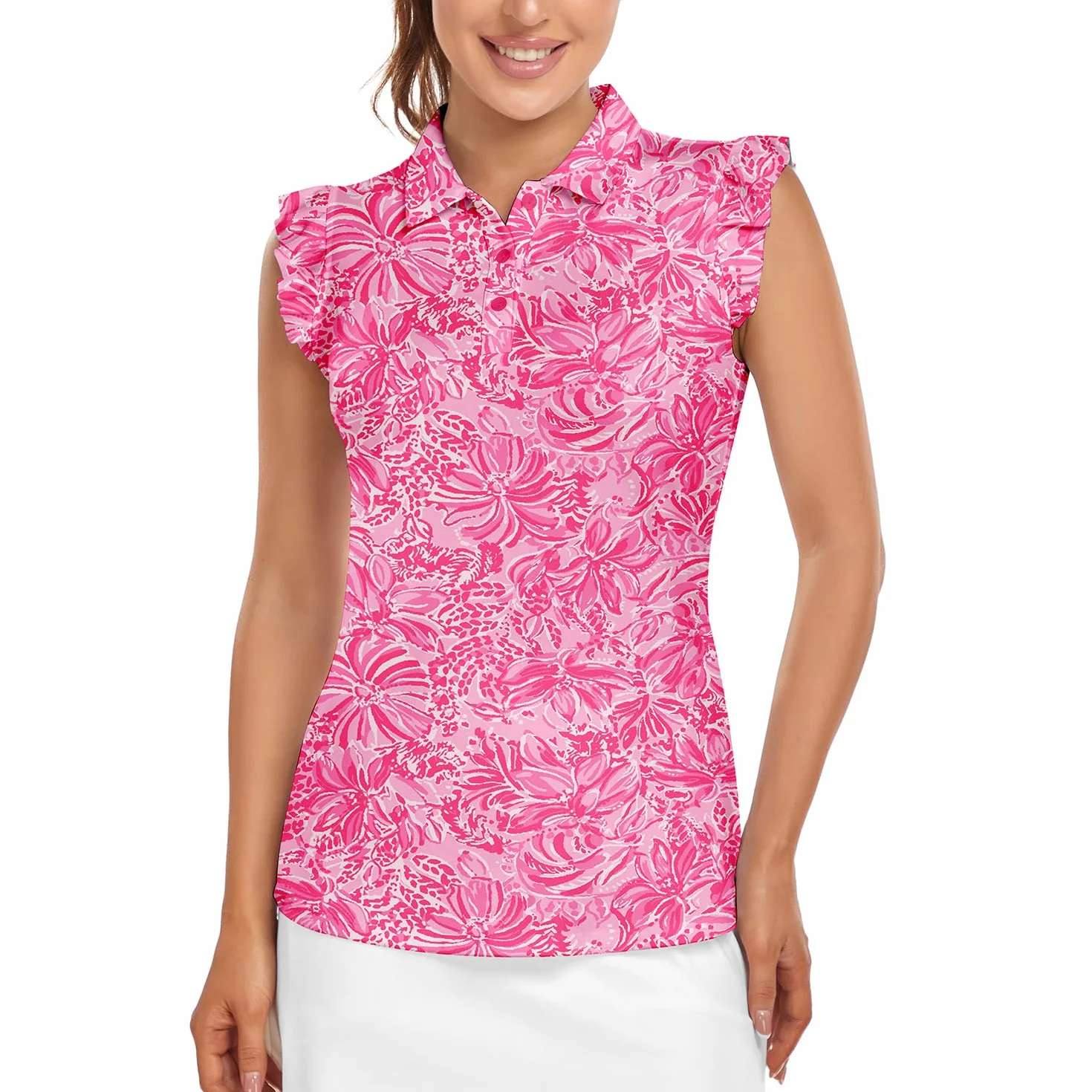 Soneven Polo Mujer Manga Corta Camisetas Basicas Deporte Golf Tennis Top