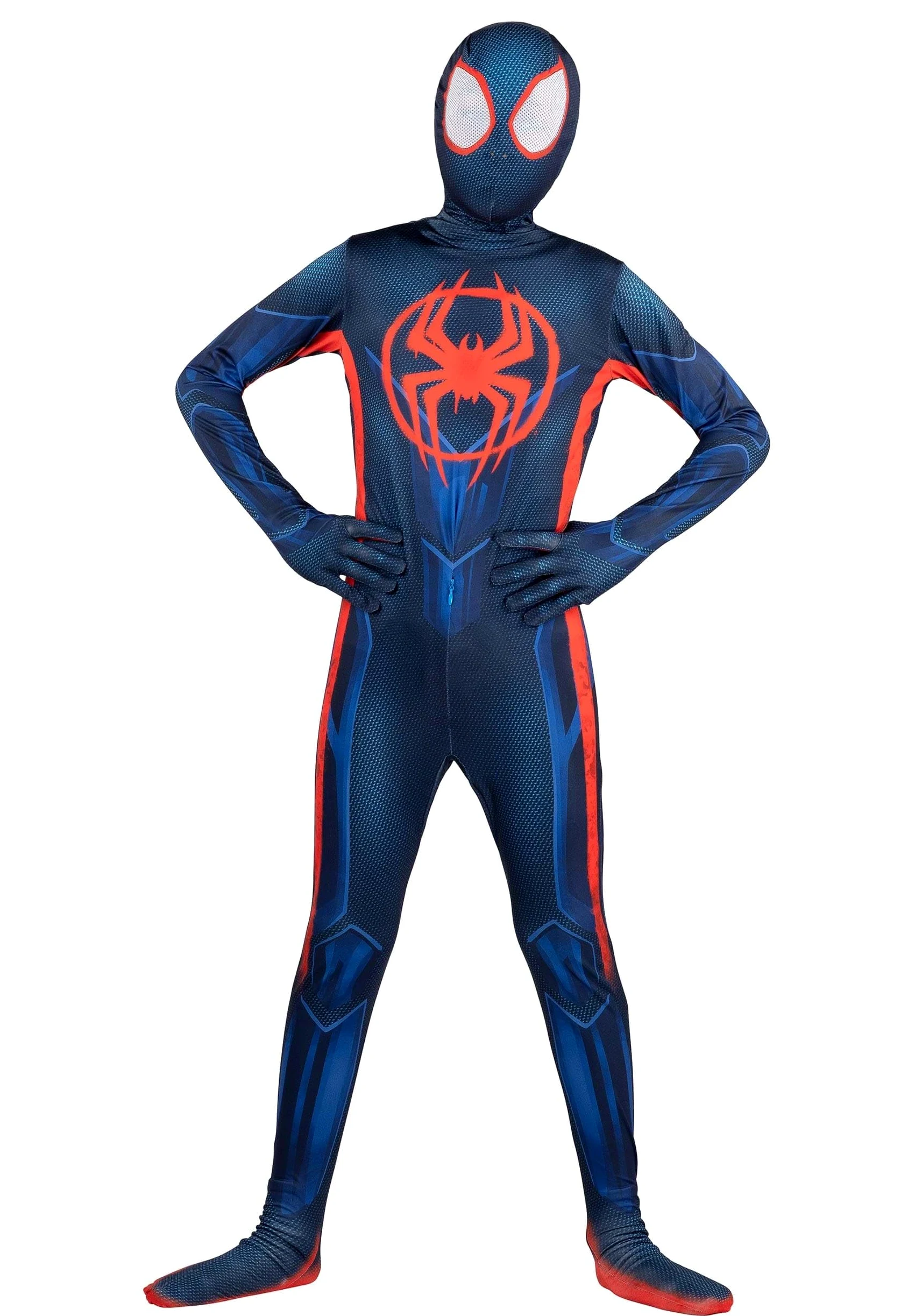 Marvel - Traje clásico de Spider-Man Miles Morales Zentai, disfraz de Spiderman para Halloween
